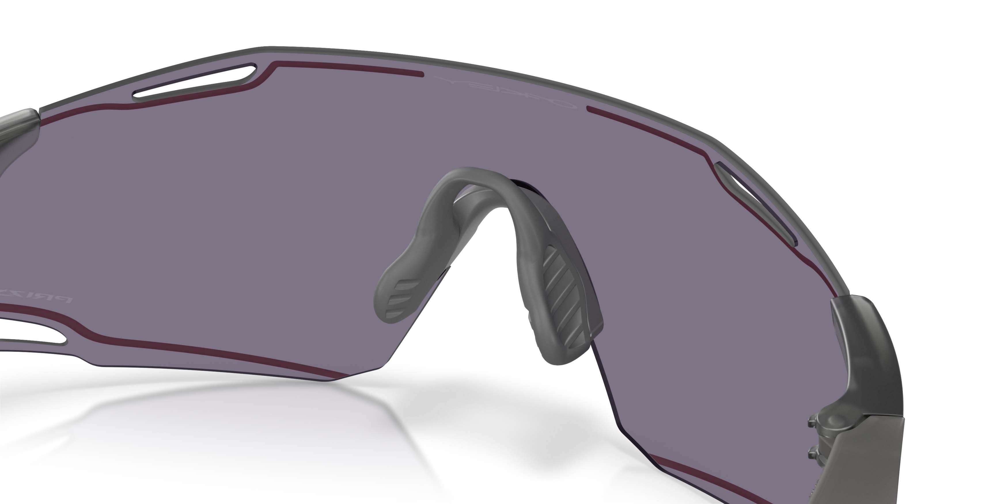 Oakley Cybr Dyno Smoke Prizm Grey Sunglasses - Matte Grey - GREY/PINK