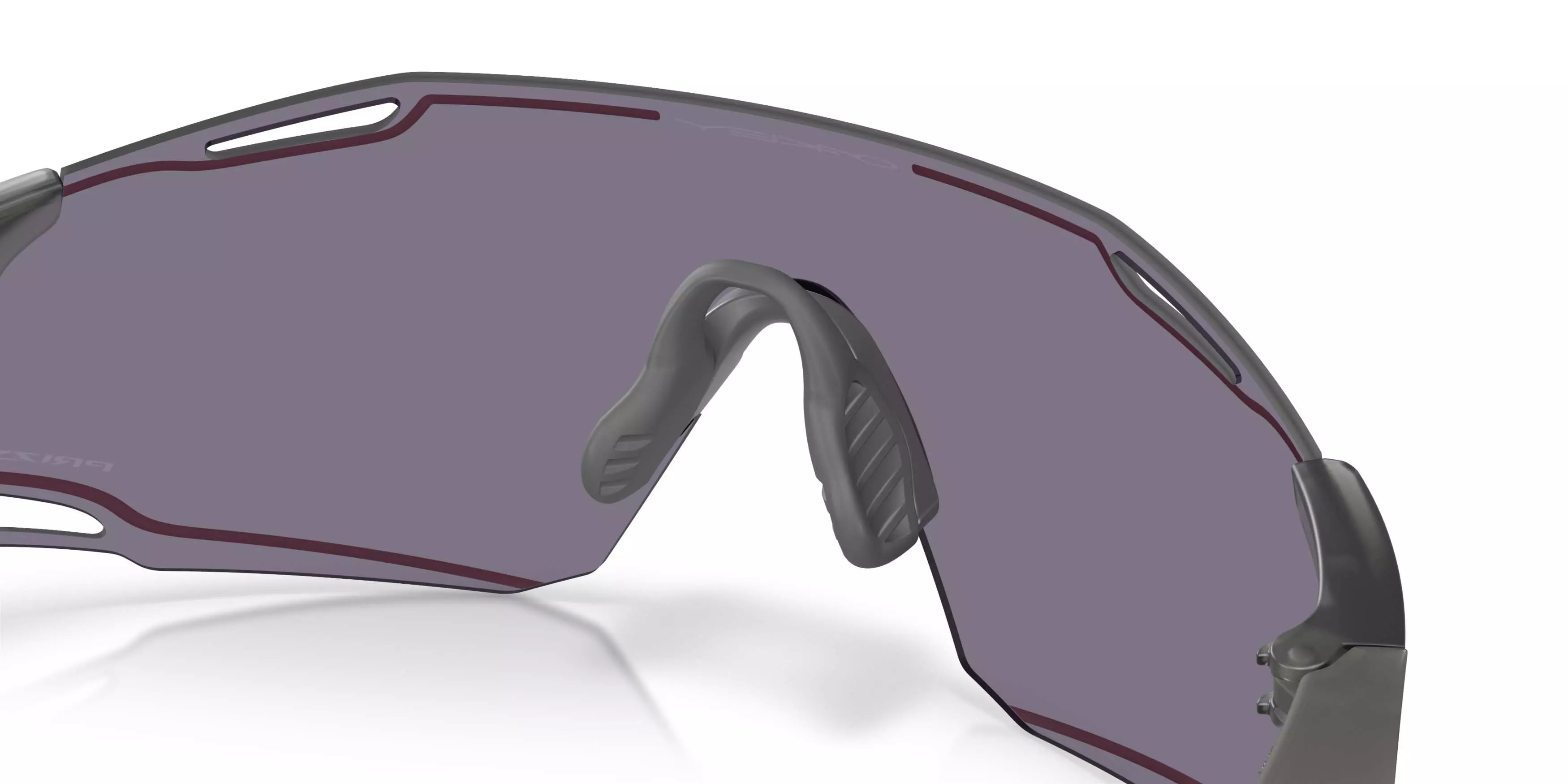 Oakley Cybr Dyno Smoke Prizm Grey Sunglasses - Matte Grey - GREY/PINK