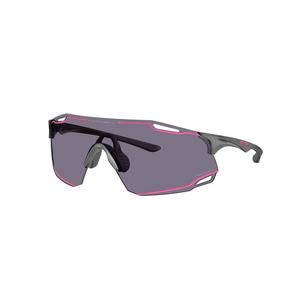 Oakley Cybr Dyno Smoke Prizm Grey Sunglasses - Matte Grey - GREY/PINK