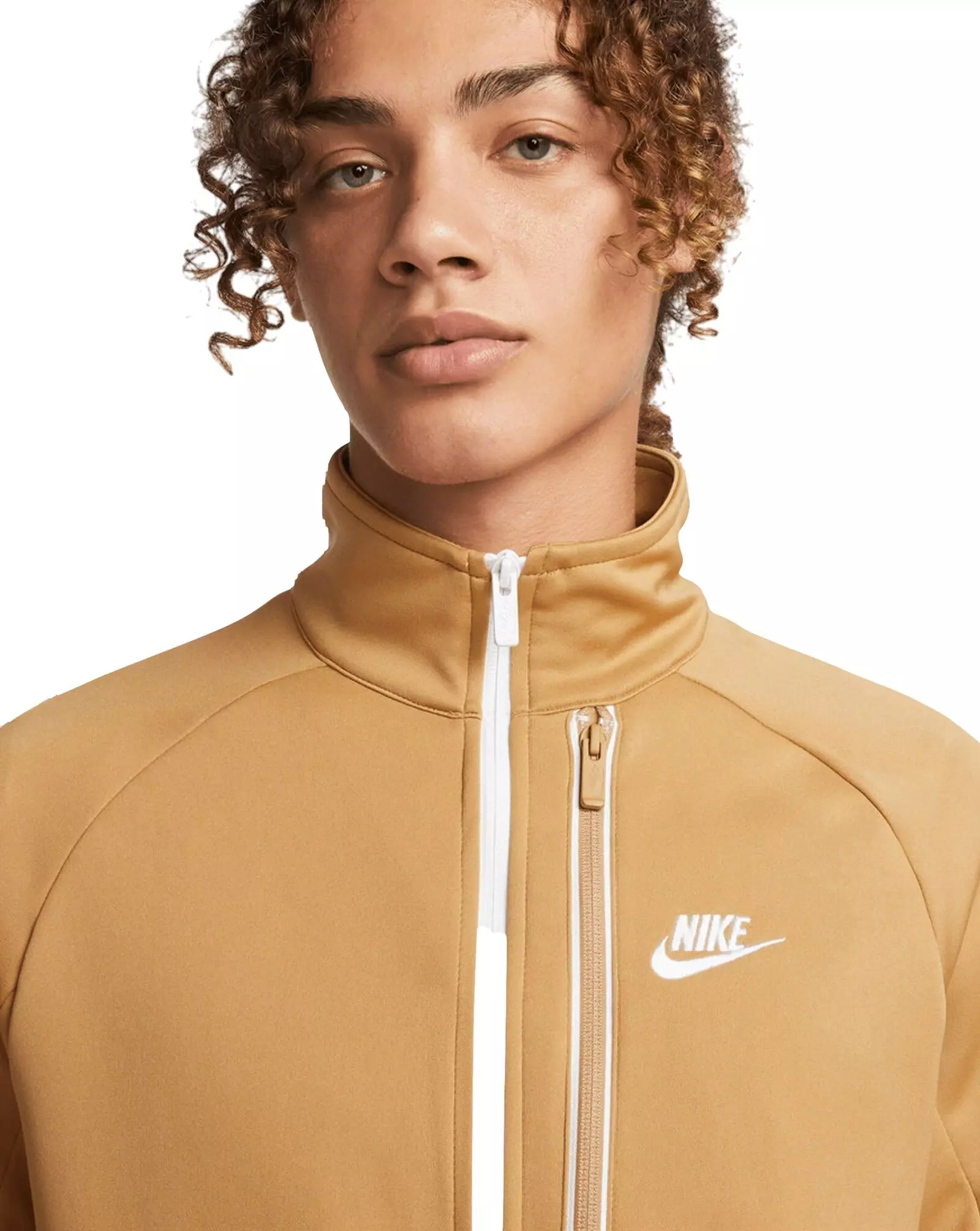 Nike Men's Sportswear Tribute N98 Jacket-Gold - GOLD