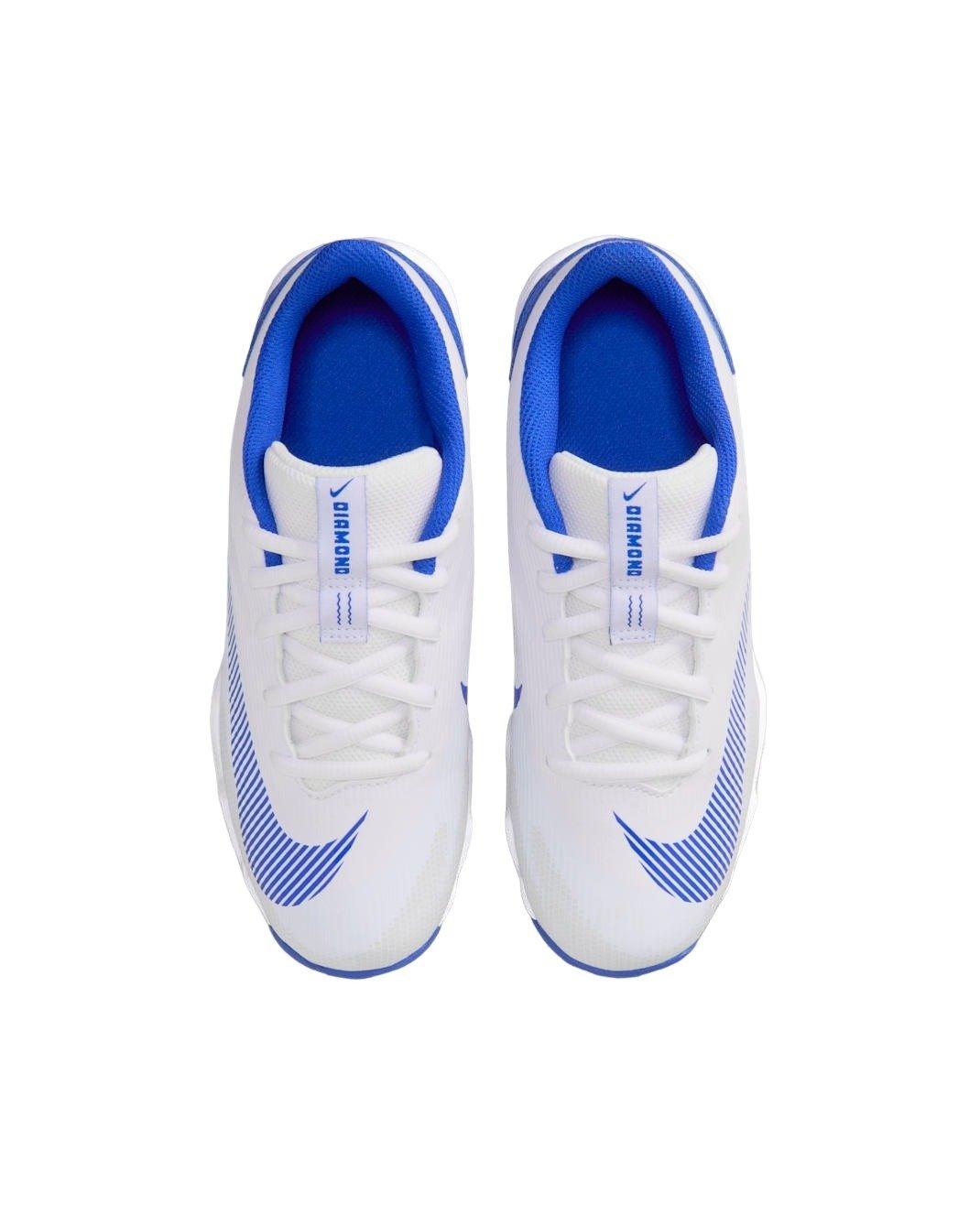 Nike Diamond Clutch Grade School Boys' "White/Old Royal/Phantom/Hyper Royal" Baseball Cleat