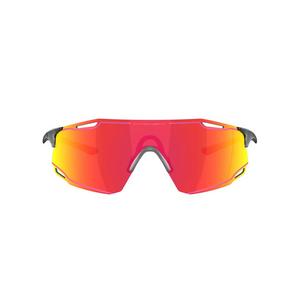 Oakley Cybr Dyno Prizm Ruby Sunglasses - Matte Crystal Black - BLACK/RED