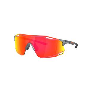 Oakley Cybr Dyno Prizm Ruby Sunglasses - Matte Crystal Black - BLACK/RED