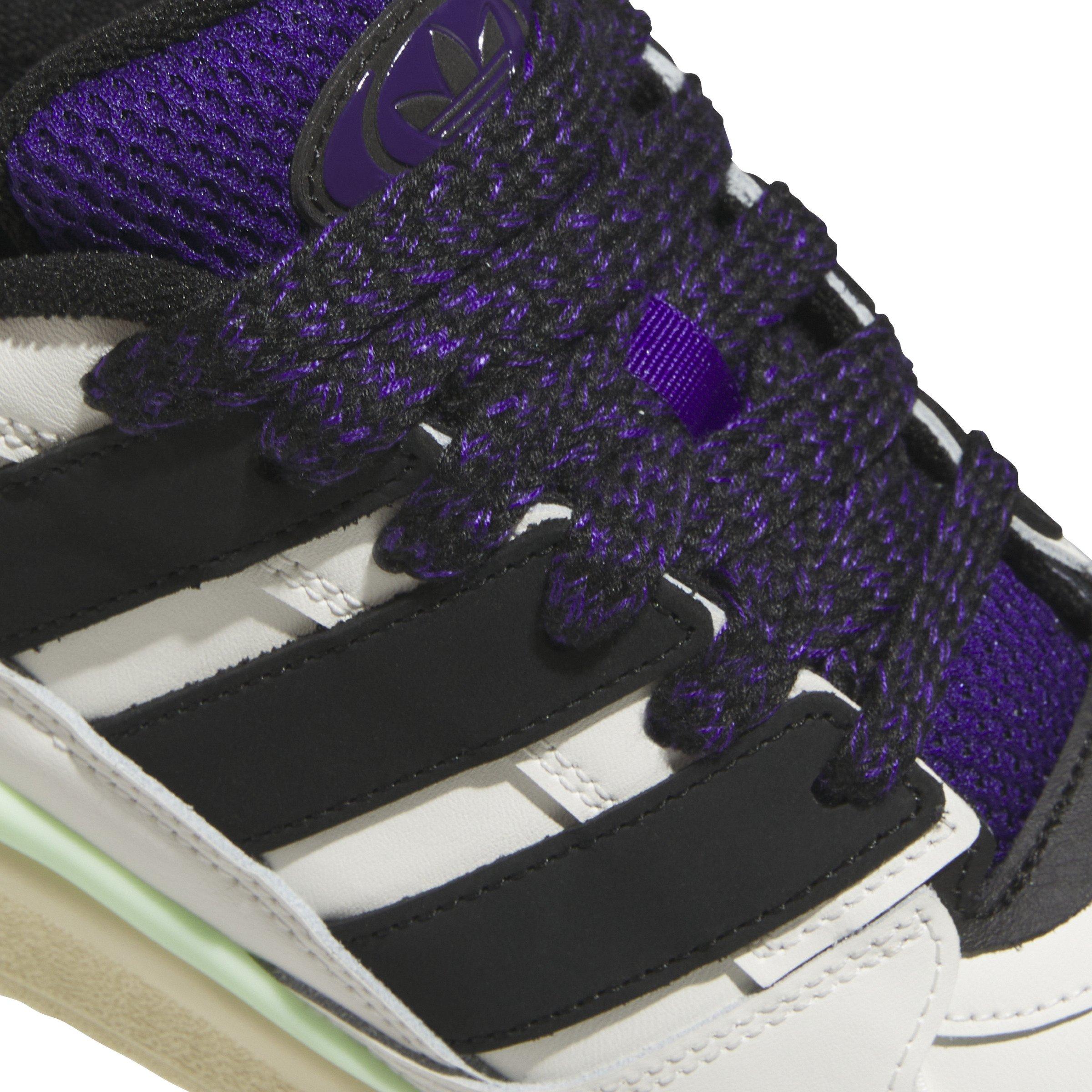 adidas Forum2000 "Off White/Core Black/Collegiate Purple" Women's Shoe - OFF WHITE/BLACK/PURPLE Thumbnail View 7