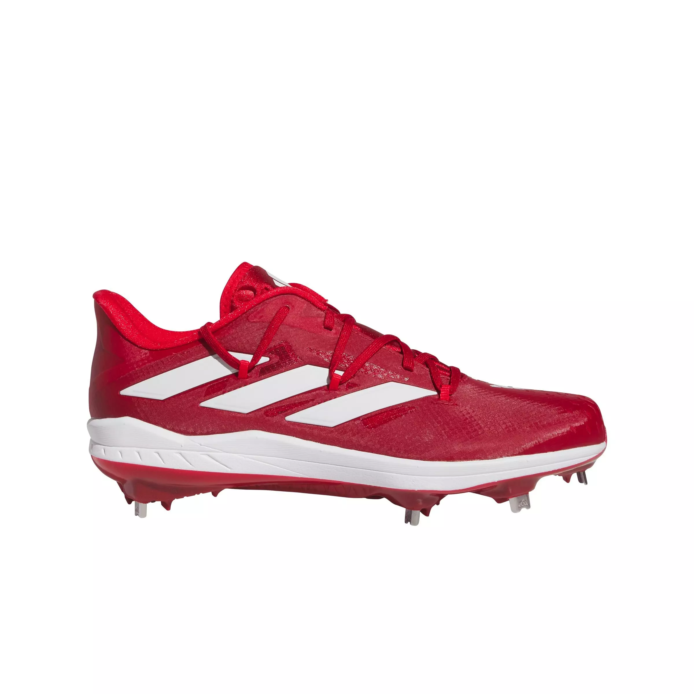 adidas adizero Afterburner 9 "Team Po Red/Ftwr White/Vivid Red" Men's Baseball Cleat - RED/WHITE/RED