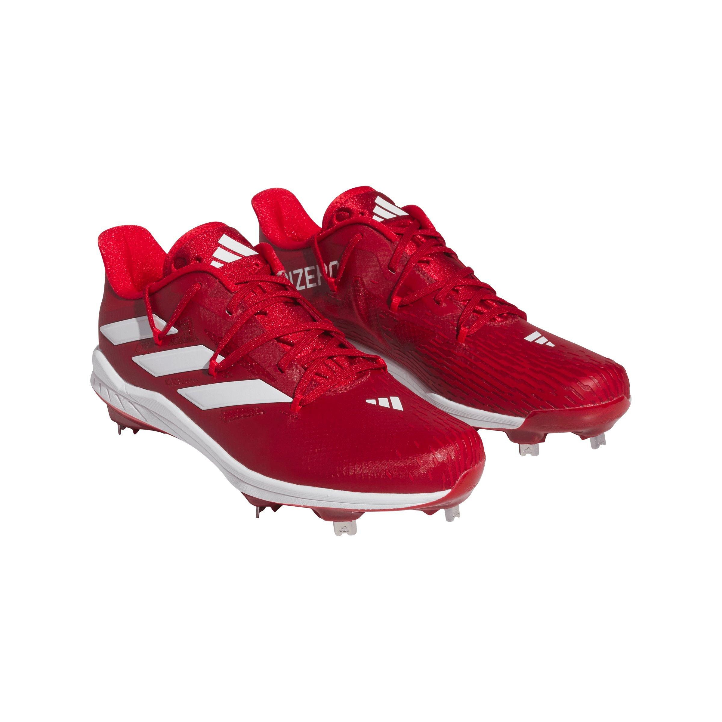 Red adizero sale baseball cleats