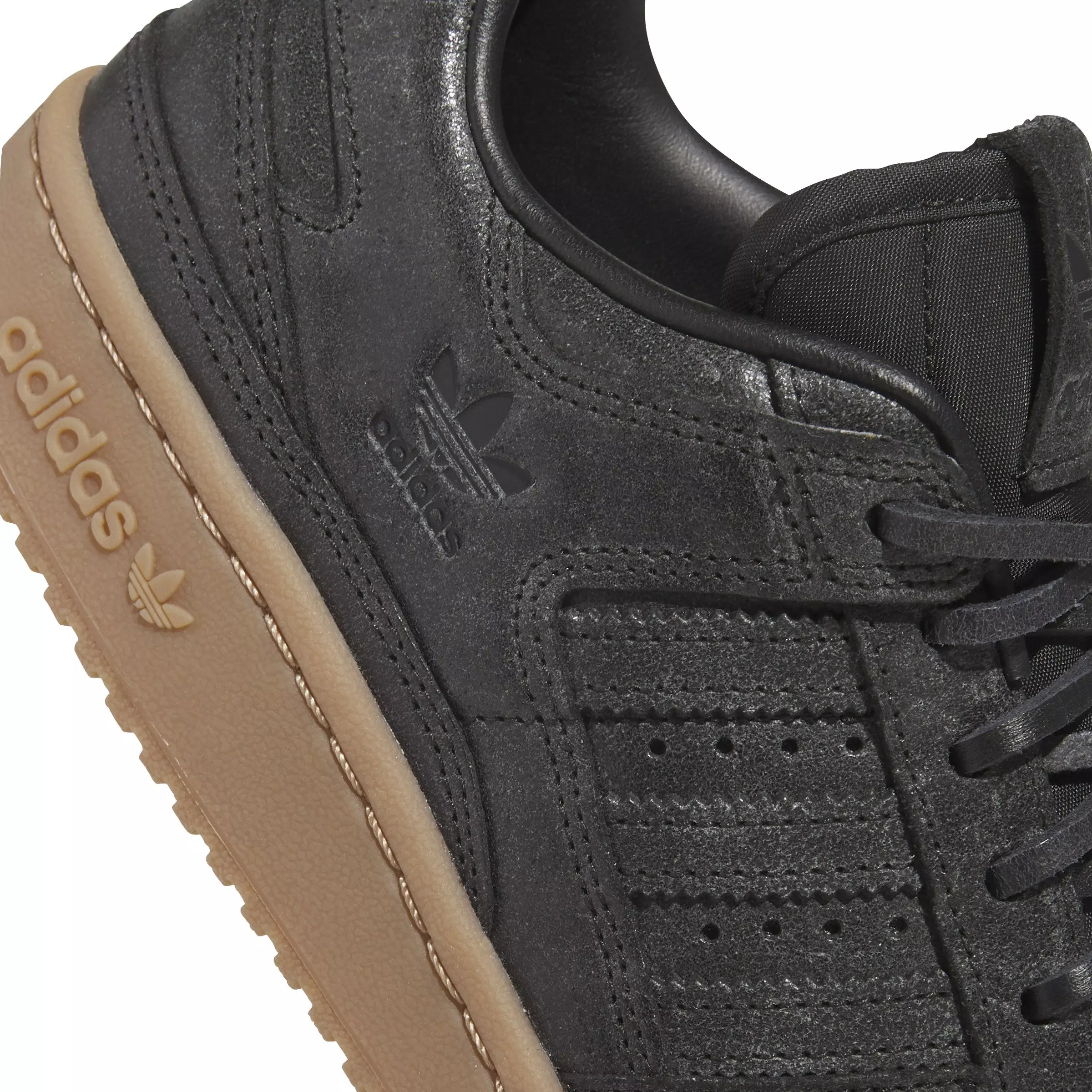 adidas Forum 84 Low CL "Core Black/Core Black/Gum M2" Women's Shoe - BLACK/BLACK/GUM