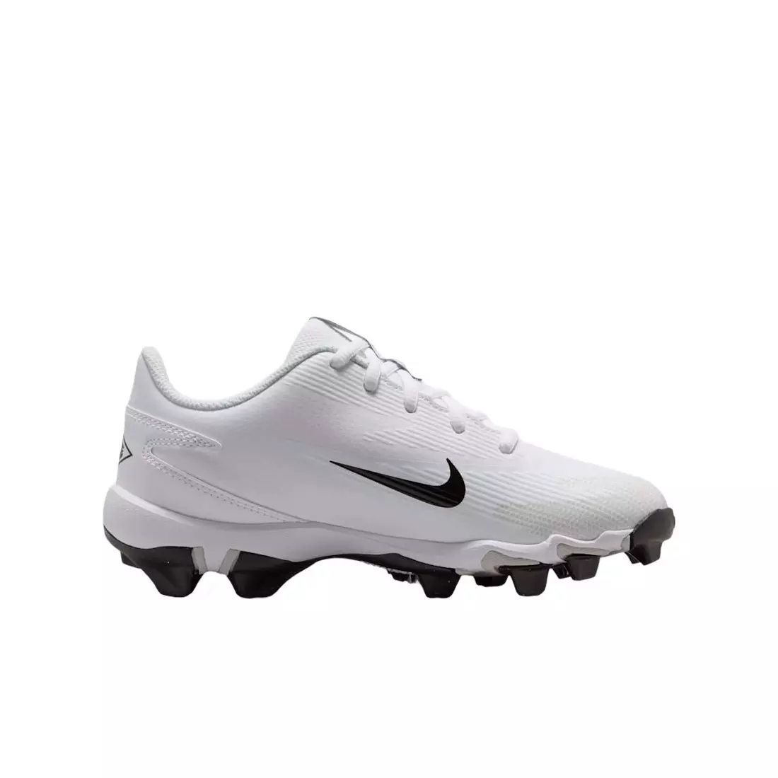 Nike Diamond Clutch "White/Photon Dust/Black" Grade School Boys' Baseball Cleat - WHITE/GREY/BLACK
