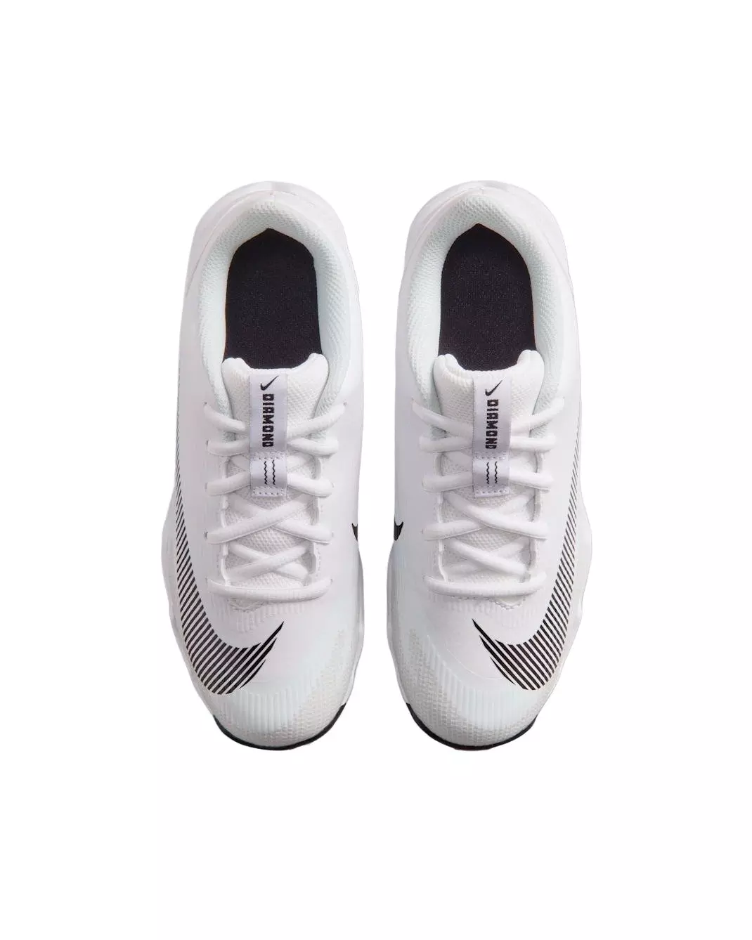 Nike Diamond Clutch "White/Photon Dust/Black" Grade School Boys' Baseball Cleat - WHITE/GREY/BLACK