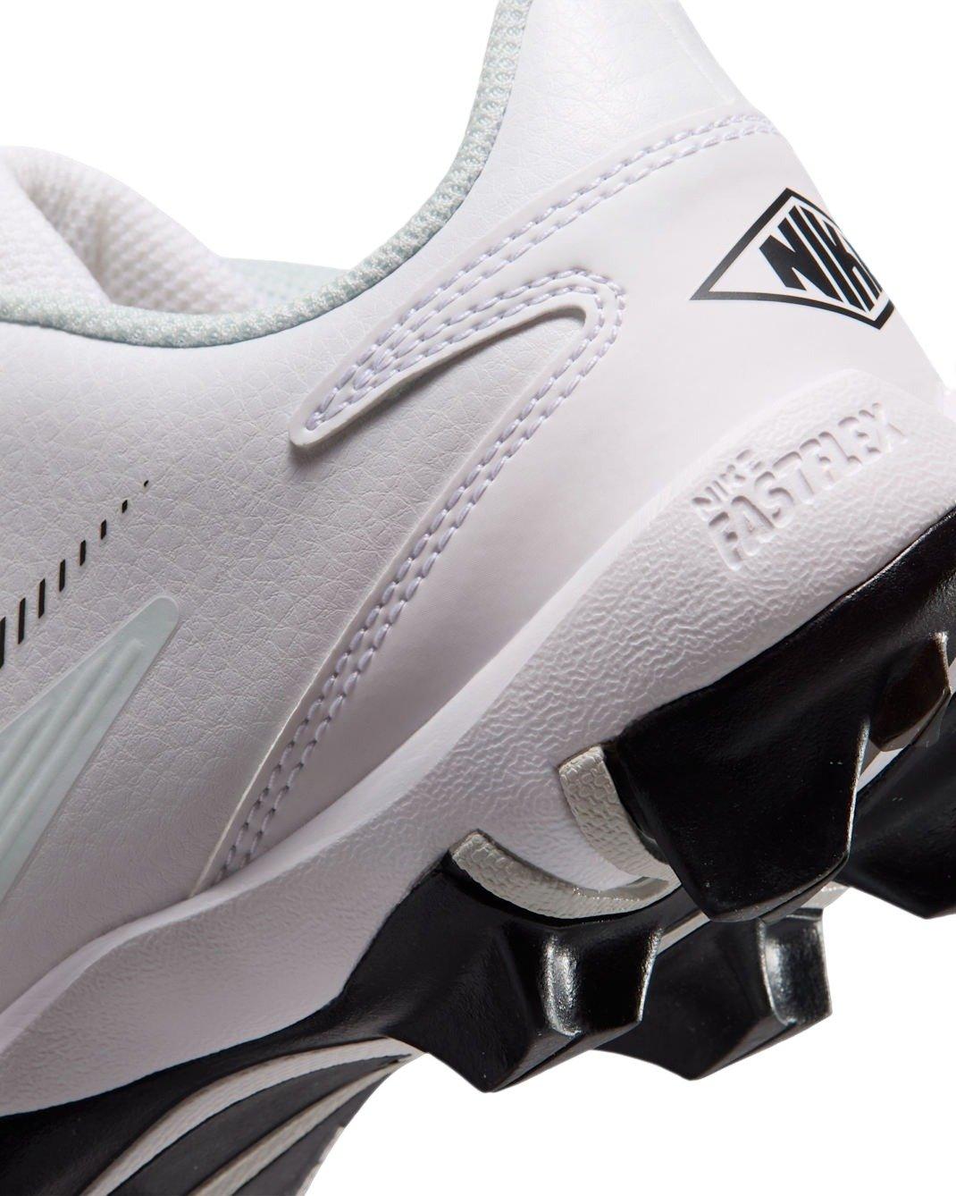 Nike Diamond Clutch "White/Photon Dust/Black" Grade School Boys' Baseball Cleat - WHITE/GREY/BLACK Thumbnail View 7