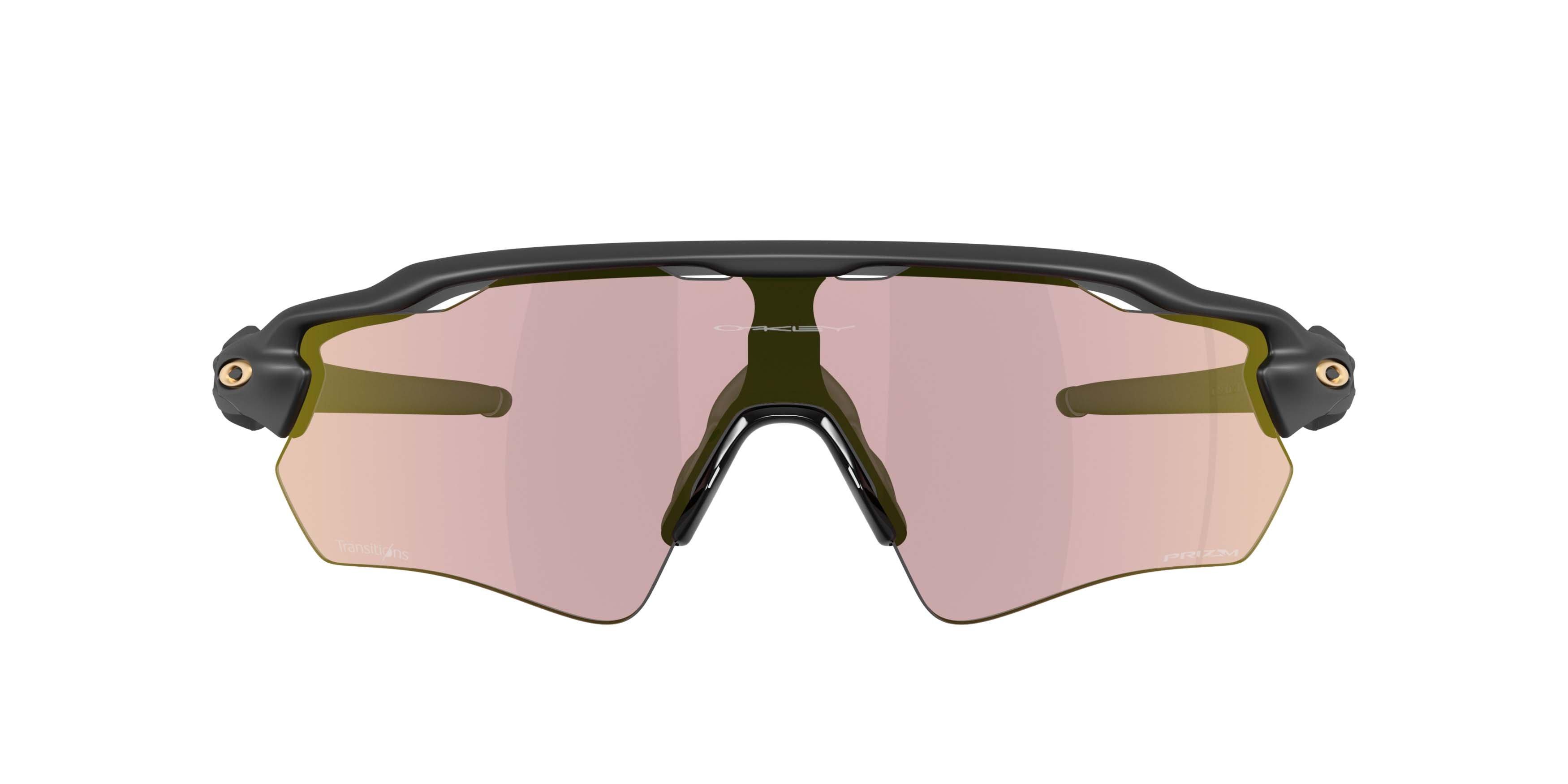 Oakley Radar EV Path Prizm Pyrite Transitions Sunglasses - Matte Black - BLACK