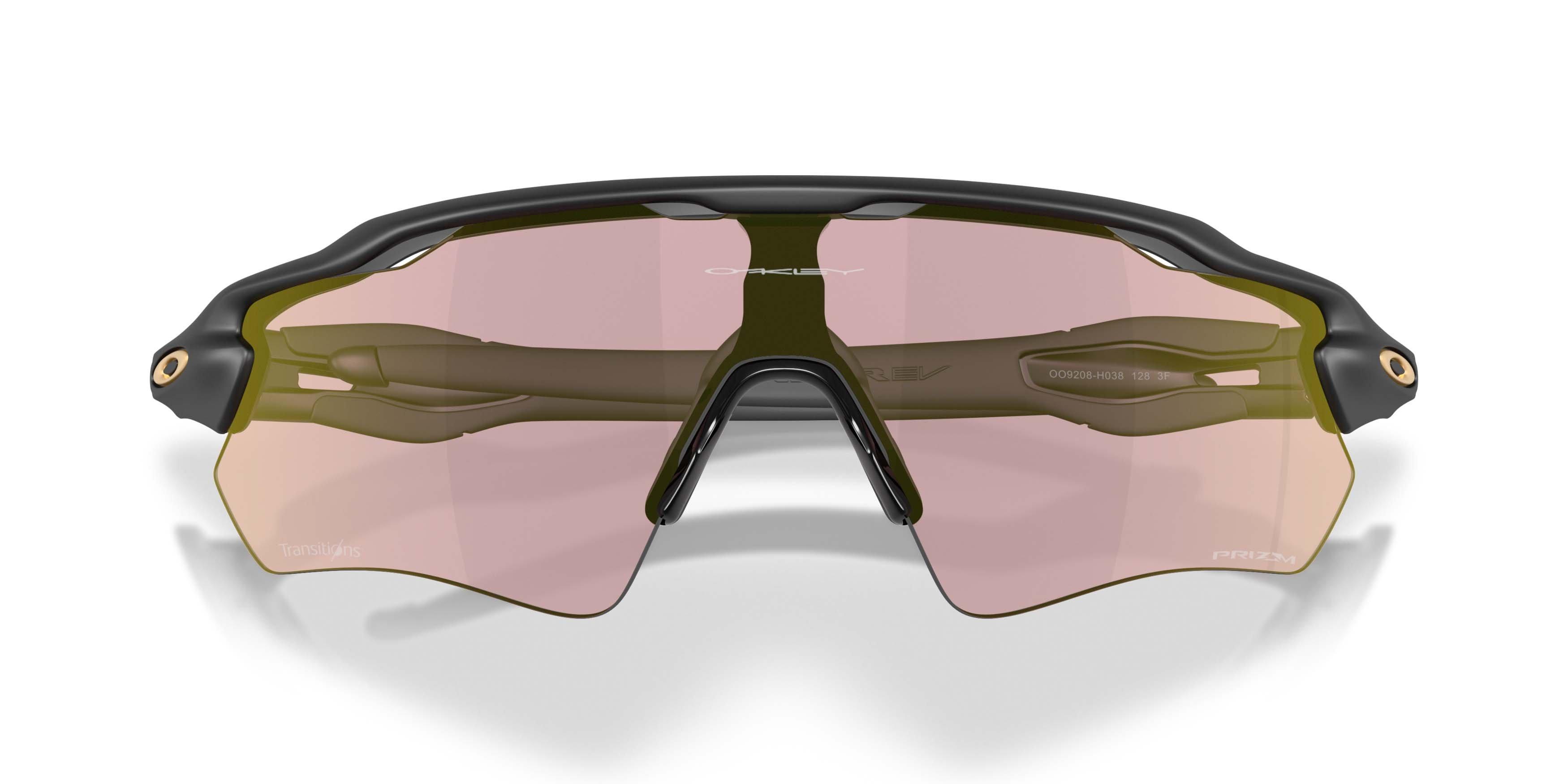 Oakley Radar EV Path Prizm Pyrite Transitions Sunglasses - Matte Black - BLACK