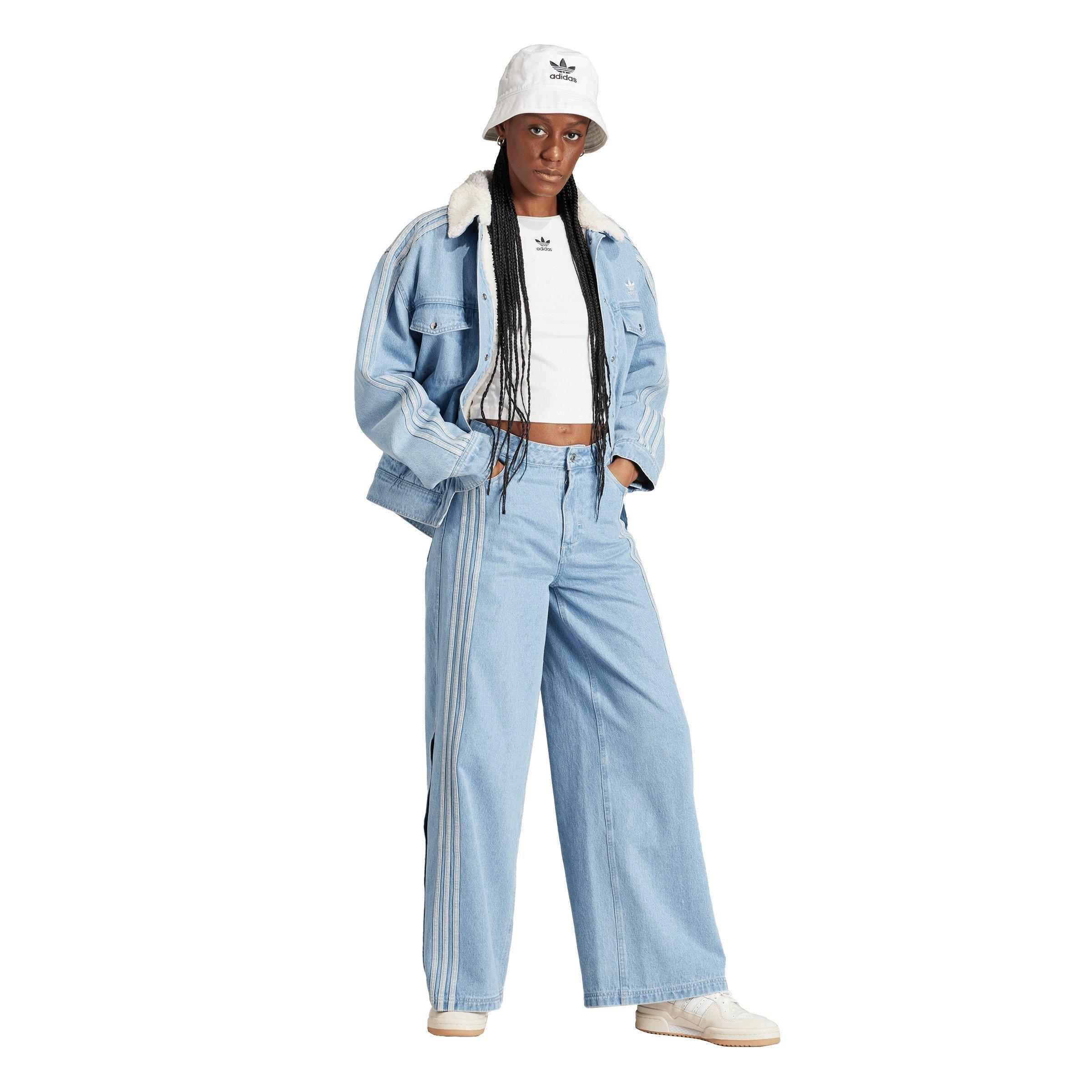 【adidas】 loose denim pants Medium Blue Denim Denim Pants | adidas US