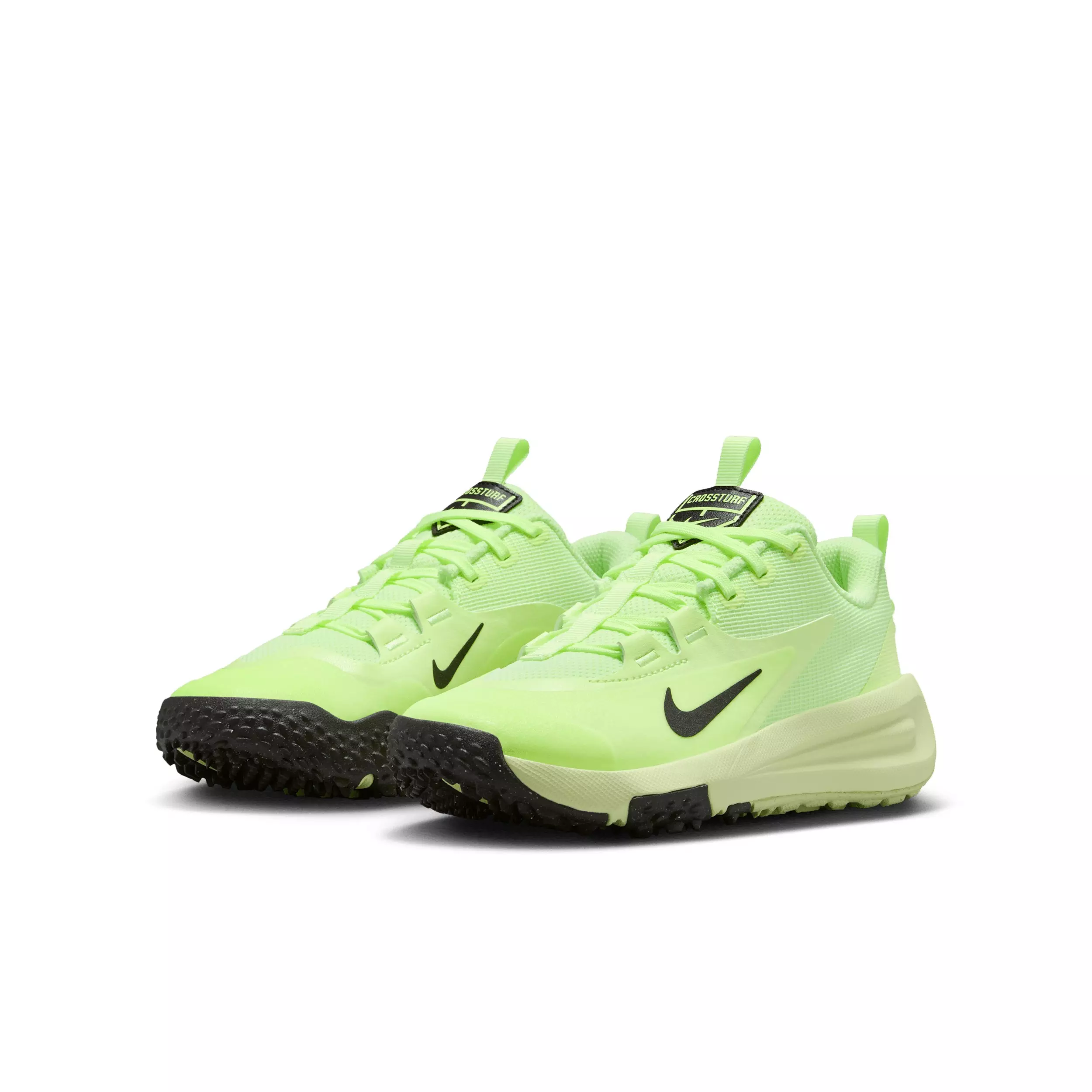 Nike Cross Turf "Barely Volt/Black" Grade School Boys' Baseball Shoe - VOLT/BLACK