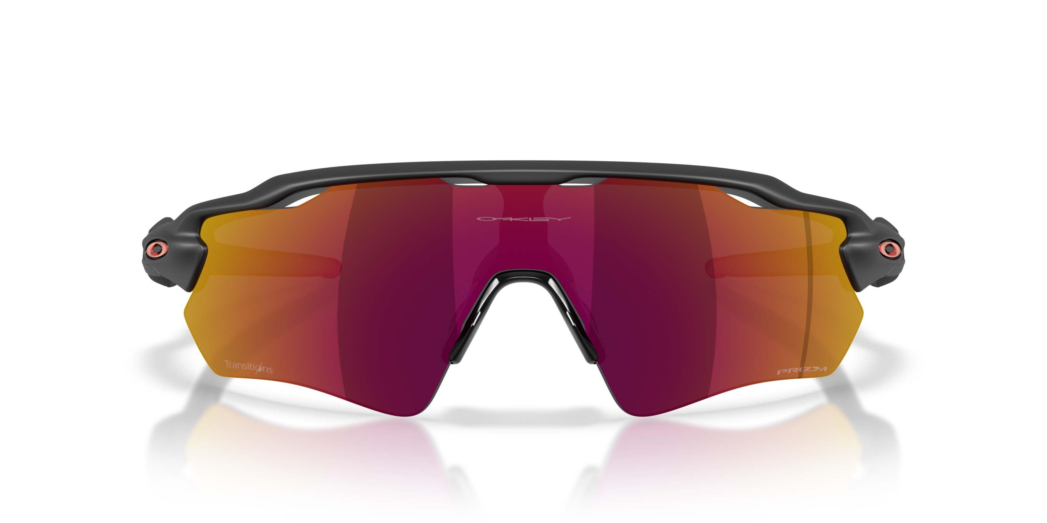Oakley Radar EV Path Prizm Ember Transitions Sunglasses - Matte Black - BLACK