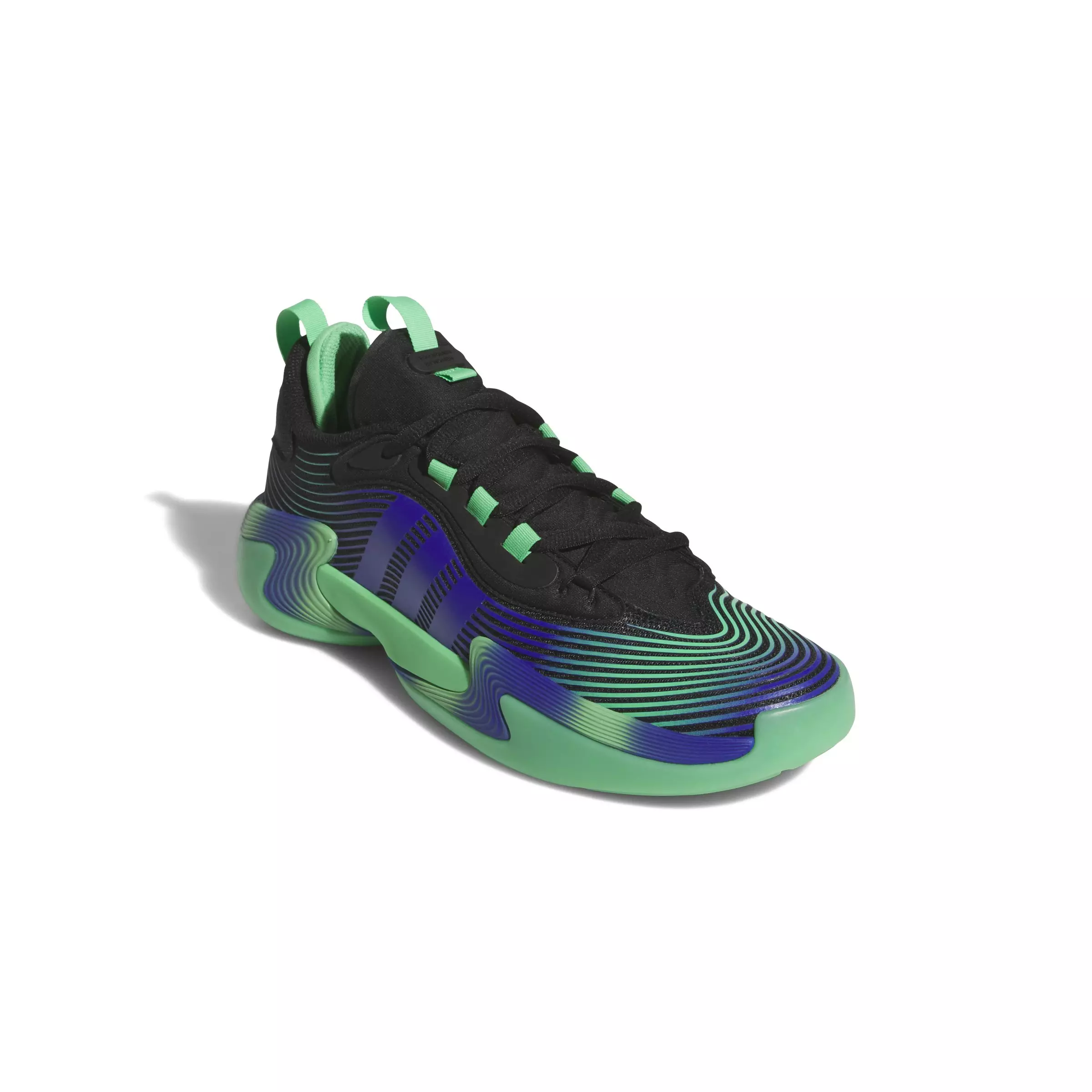adidas Exhibit Select 2.0 Pro "Core Black/Semi Screaming Green/Lucid Blue" Women's Basketball Shoe - BLACK/GREEN/BLUE