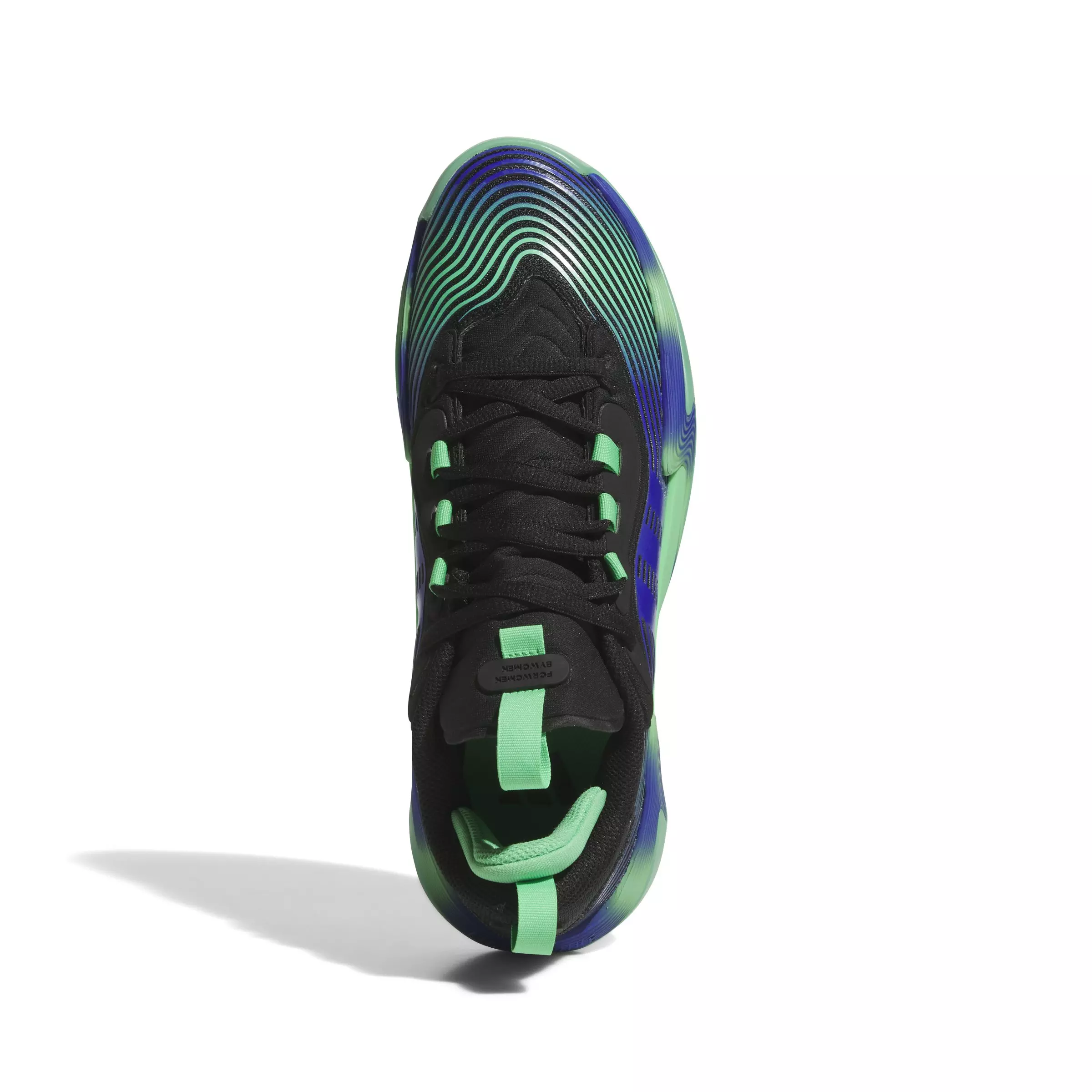 adidas Exhibit Select 2.0 Pro "Core Black/Semi Screaming Green/Lucid Blue" Women's Basketball Shoe - BLACK/GREEN/BLUE