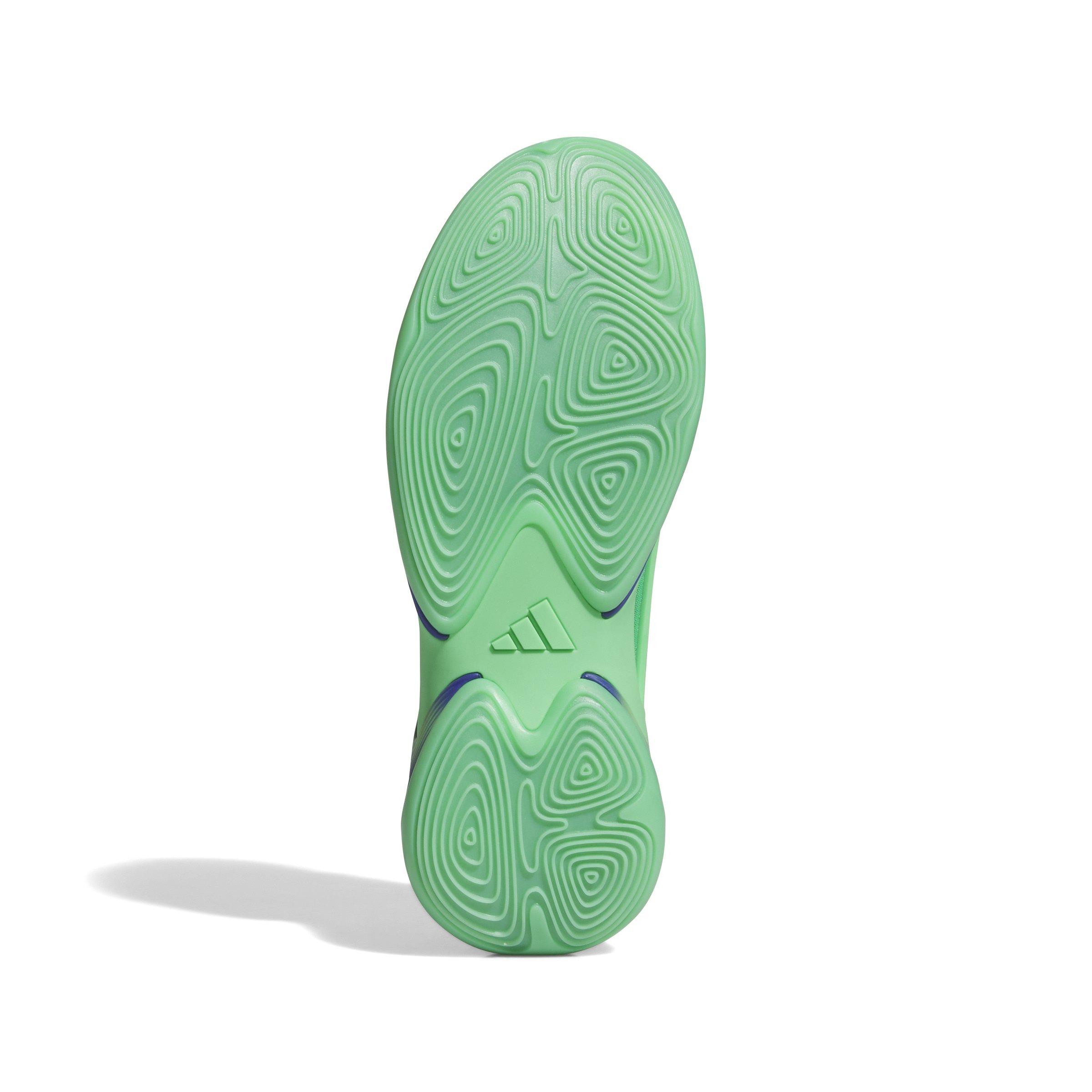 adidas Exhibit Select 2.0 Pro "Core Black/Semi Screaming Green/Lucid Blue" Women's Basketball Shoe - BLACK/GREEN/BLUE Thumbnail View 6