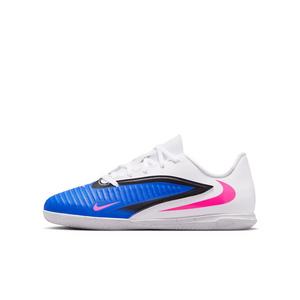 Nike Jr. Phantom 6 Low Club IC "Racer Blue/White/Pink Blast" Grade School Kids' Soccer Shoe