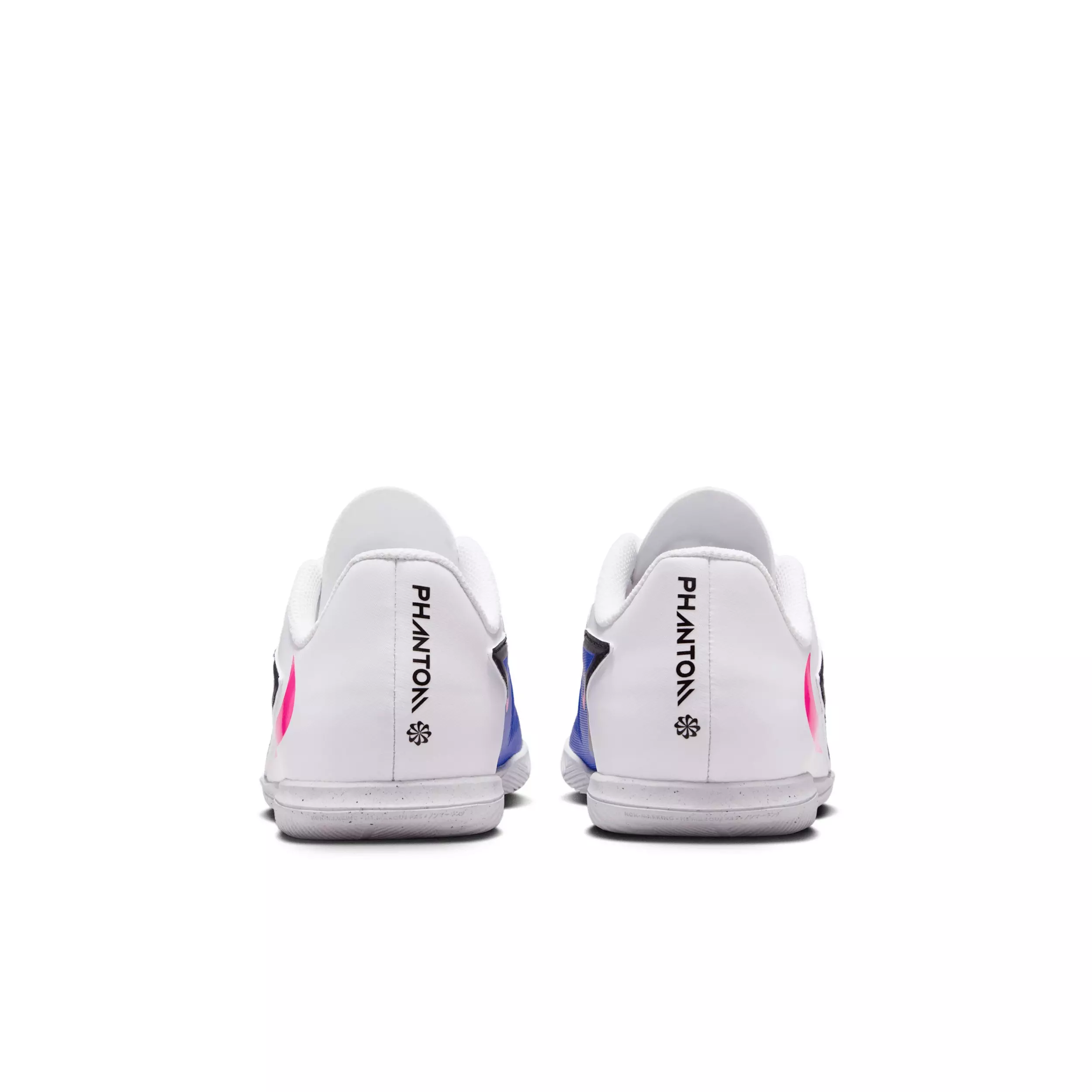 Nike Jr. Phantom 6 Low Club IC "Racer Blue/White/Pink Blast" Grade School Kids' Soccer Shoe - BLUE/WHITE/PINK