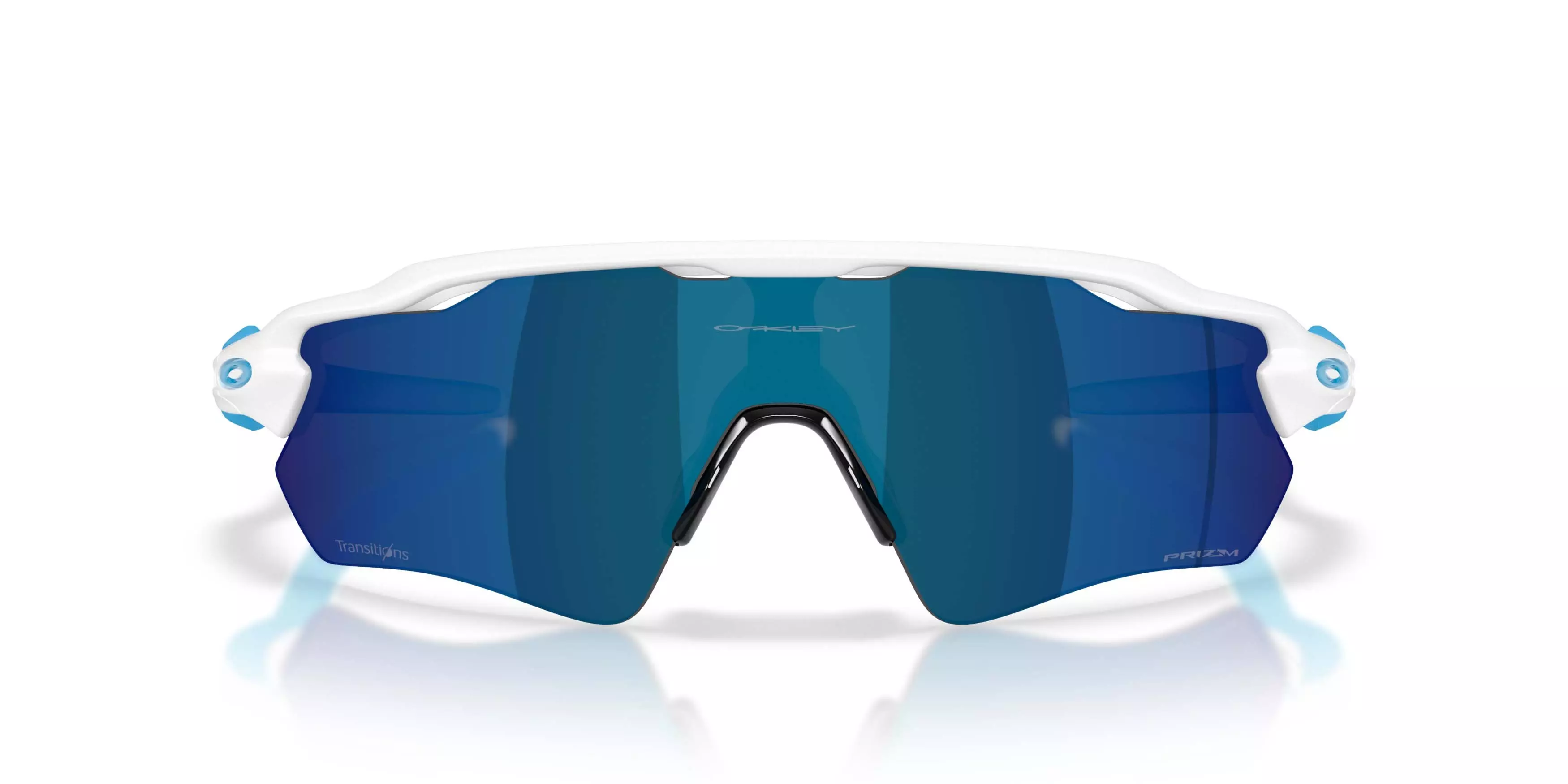 Oakley Radar EV Path Prizm Cobalt Transitions Sunglasses - Matte White - WHITE/BLUE