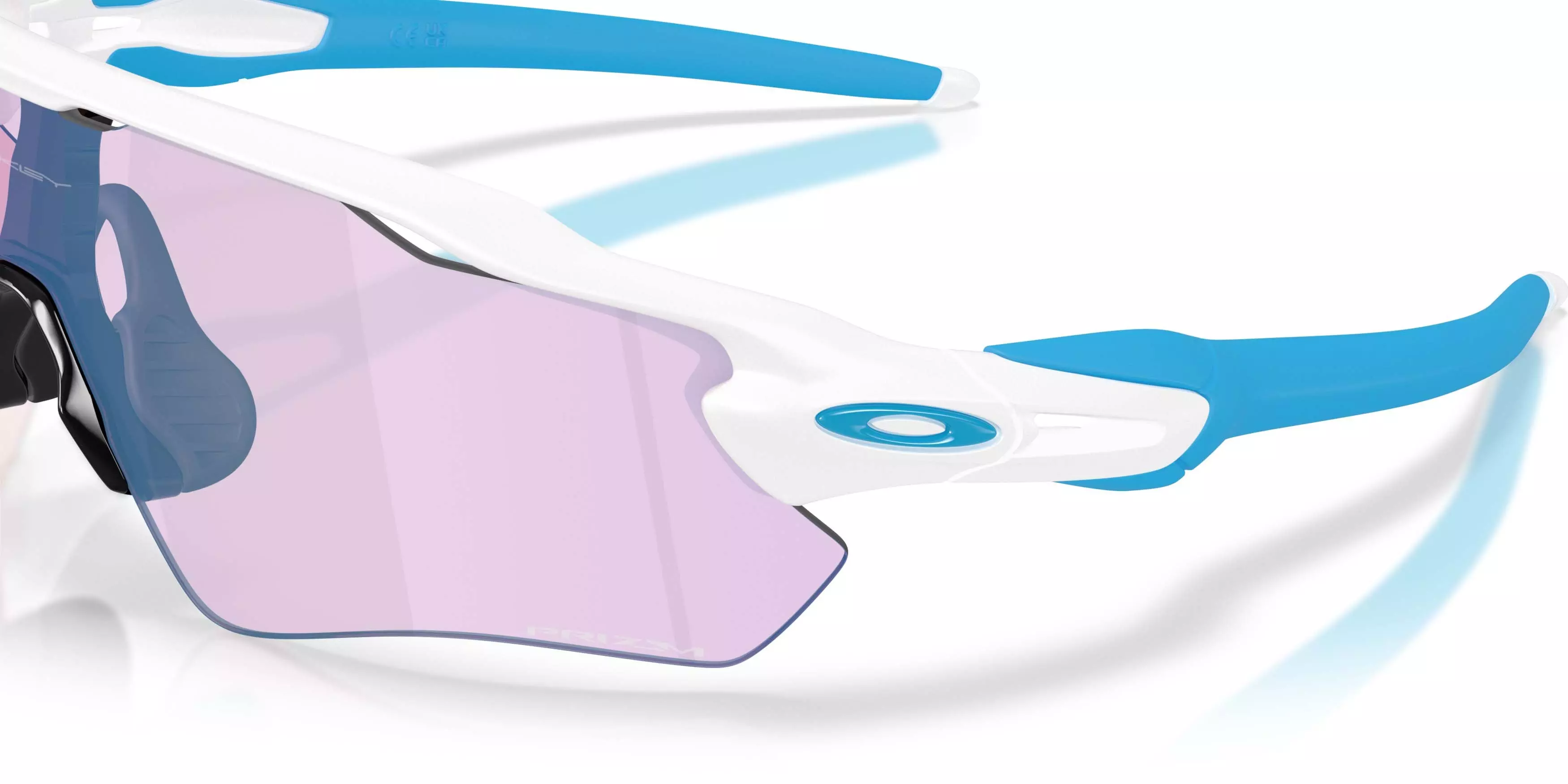 Oakley Radar EV Path Prizm Cobalt Transitions Sunglasses - Matte White - WHITE/BLUE