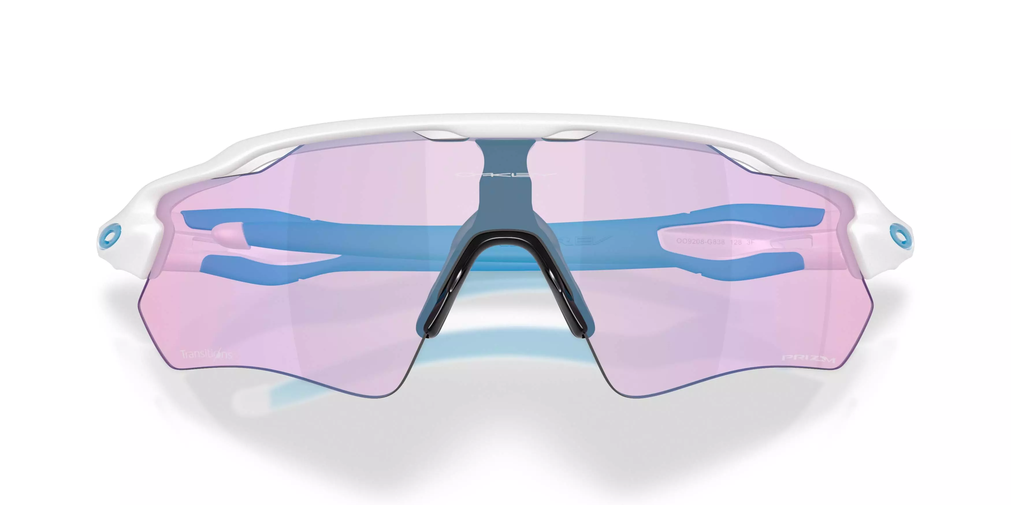 Oakley Radar EV Path Prizm Cobalt Transitions Sunglasses - Matte White - WHITE/BLUE