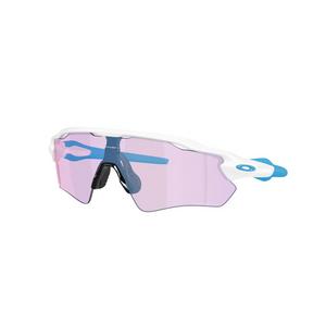 Oakley Radar EV Path Prizm Cobalt Transitions Sunglasses - Matte White - WHITE/BLUE
