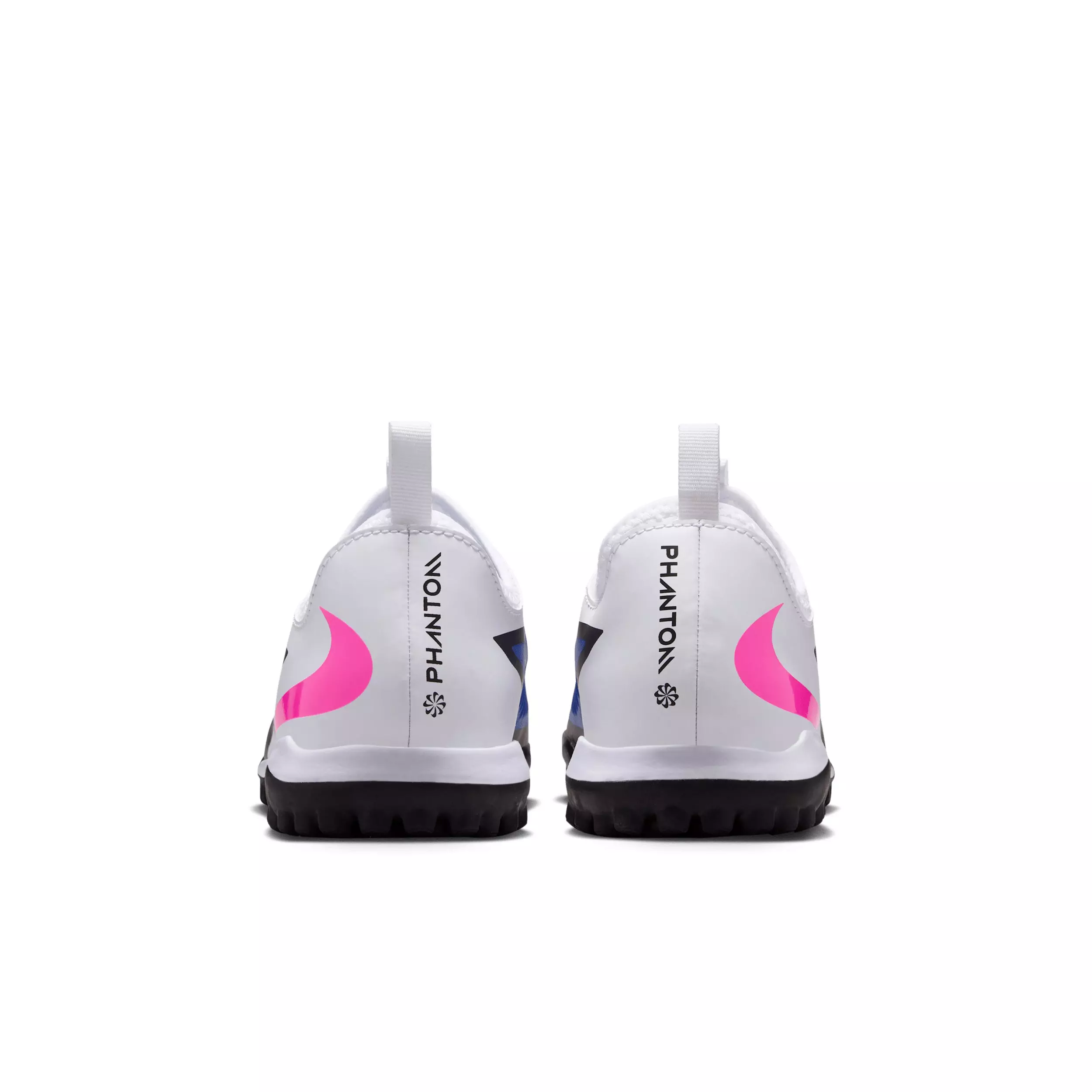 Nike Jr. Phantom 6 Low Academy Turf "Racer Blue/White/Pink Blast" Grade School Kids' Soccer Shoe - BLUE/WHITE/PINK