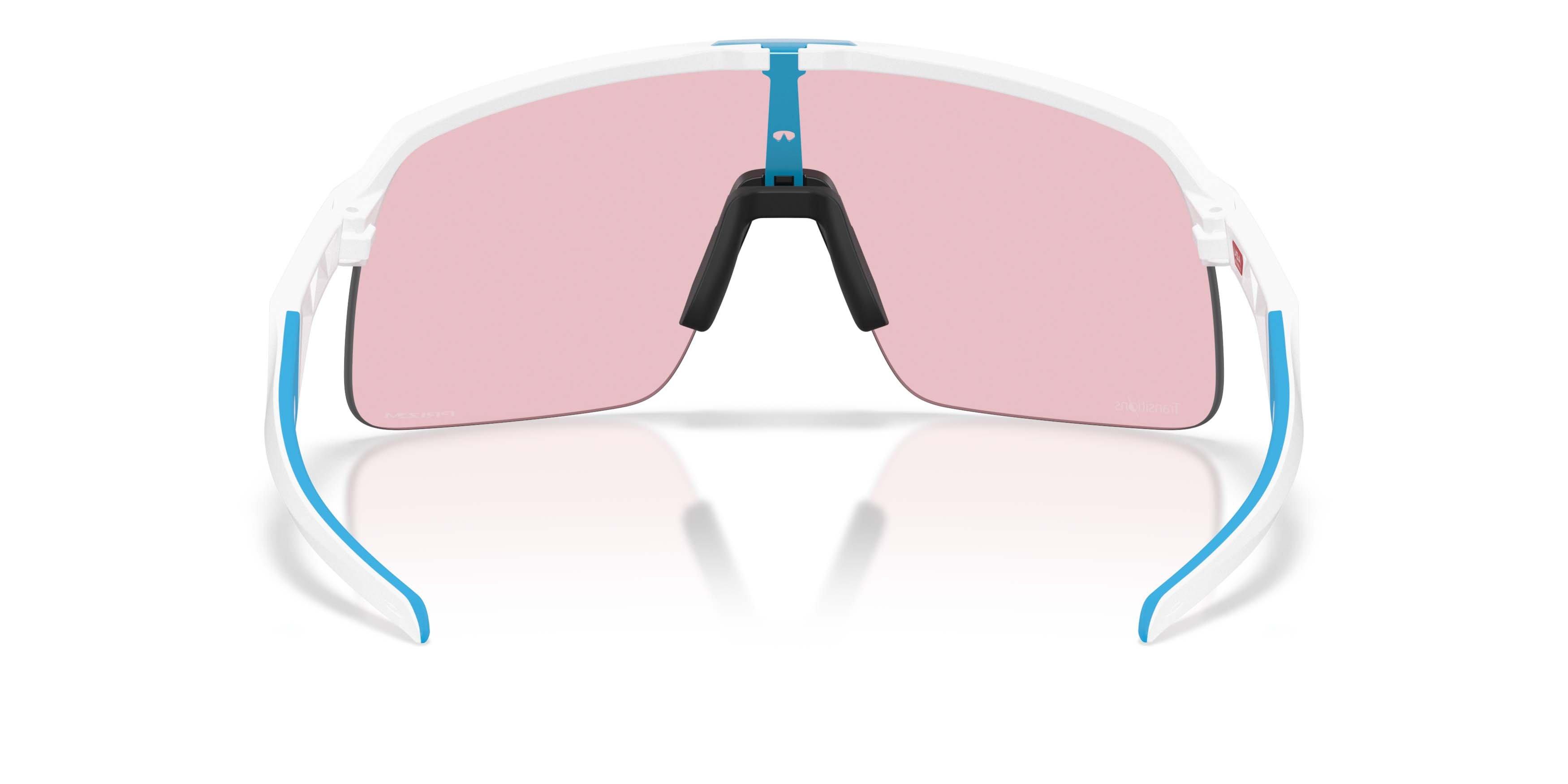 Oakley Sutro Lite Prizm Cobalt Transitions Sunglasses - Matte White - WHITE/BLUE
