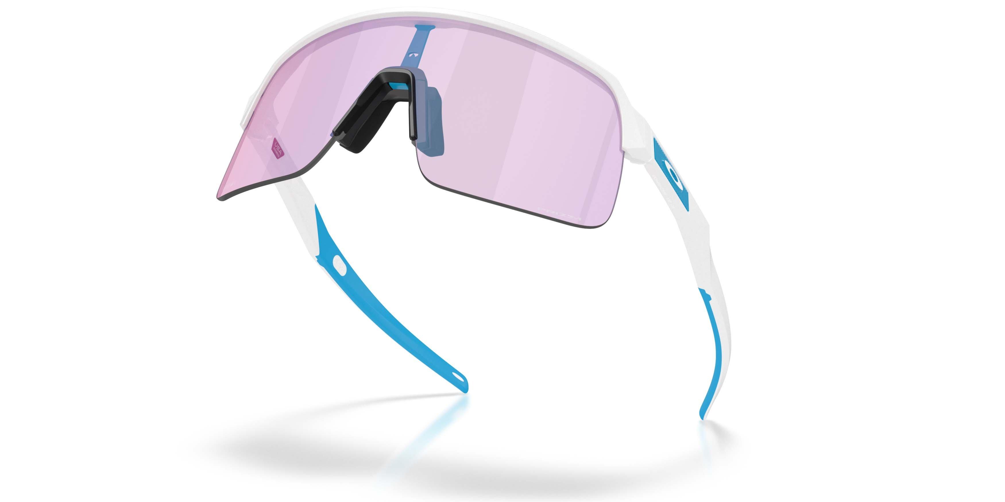 Oakley Sutro Lite Prizm Cobalt Transitions Sunglasses - Matte White - WHITE/BLUE