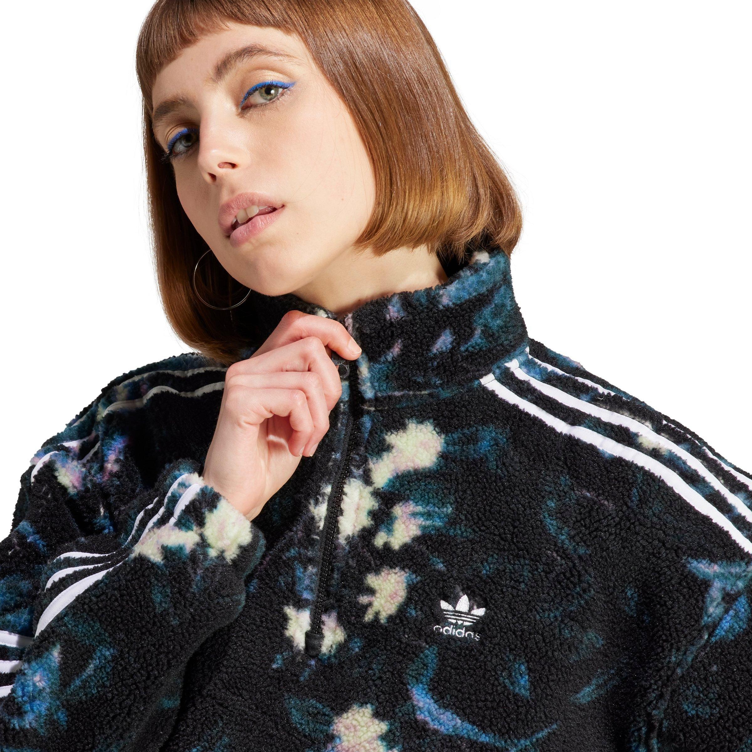 adidas Women's Originals All Over Flower Print Fleece 1/2