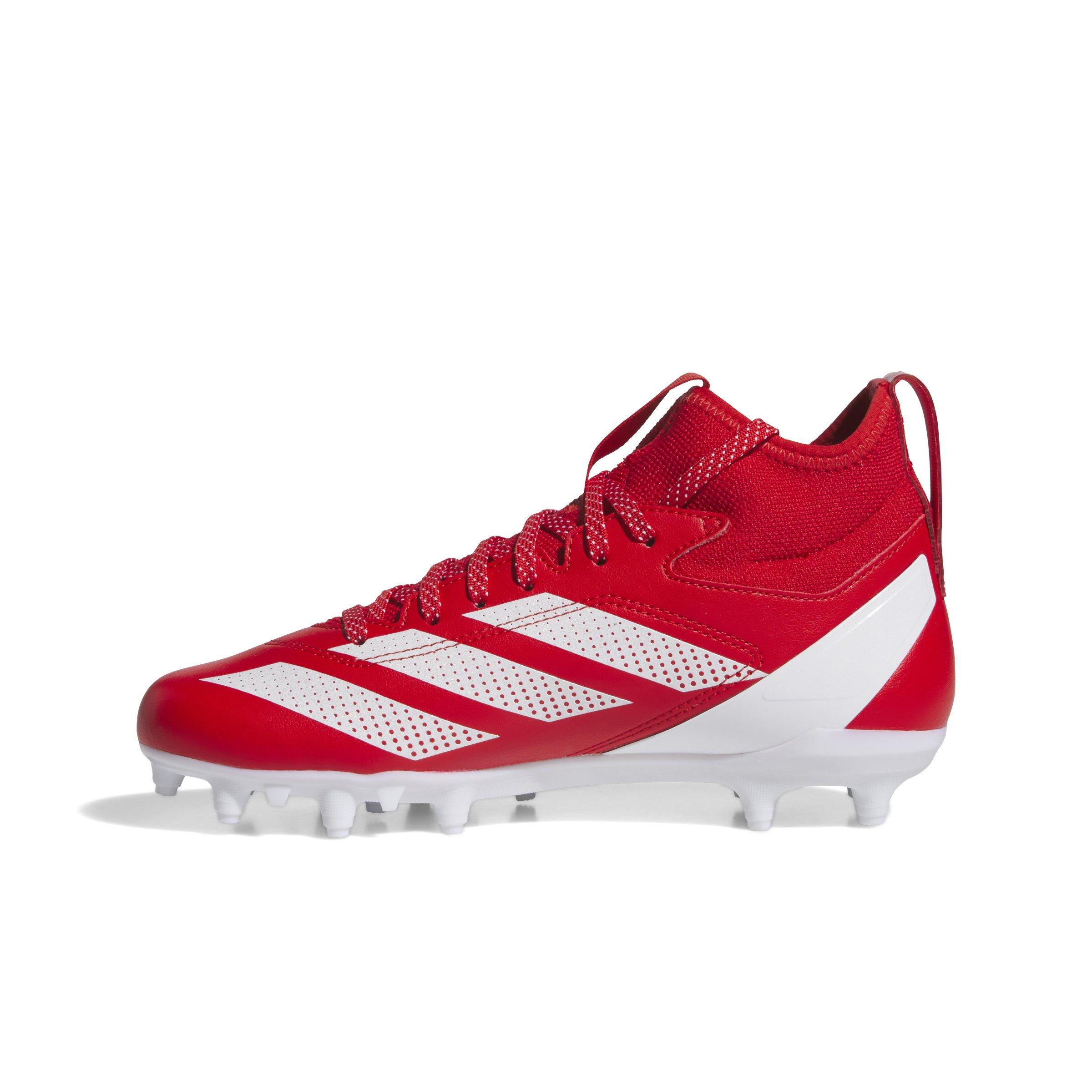 adidas Adizero Impact 2 Grade School Boys' "Team Colleg Red/Ftwr White" Football Cleat