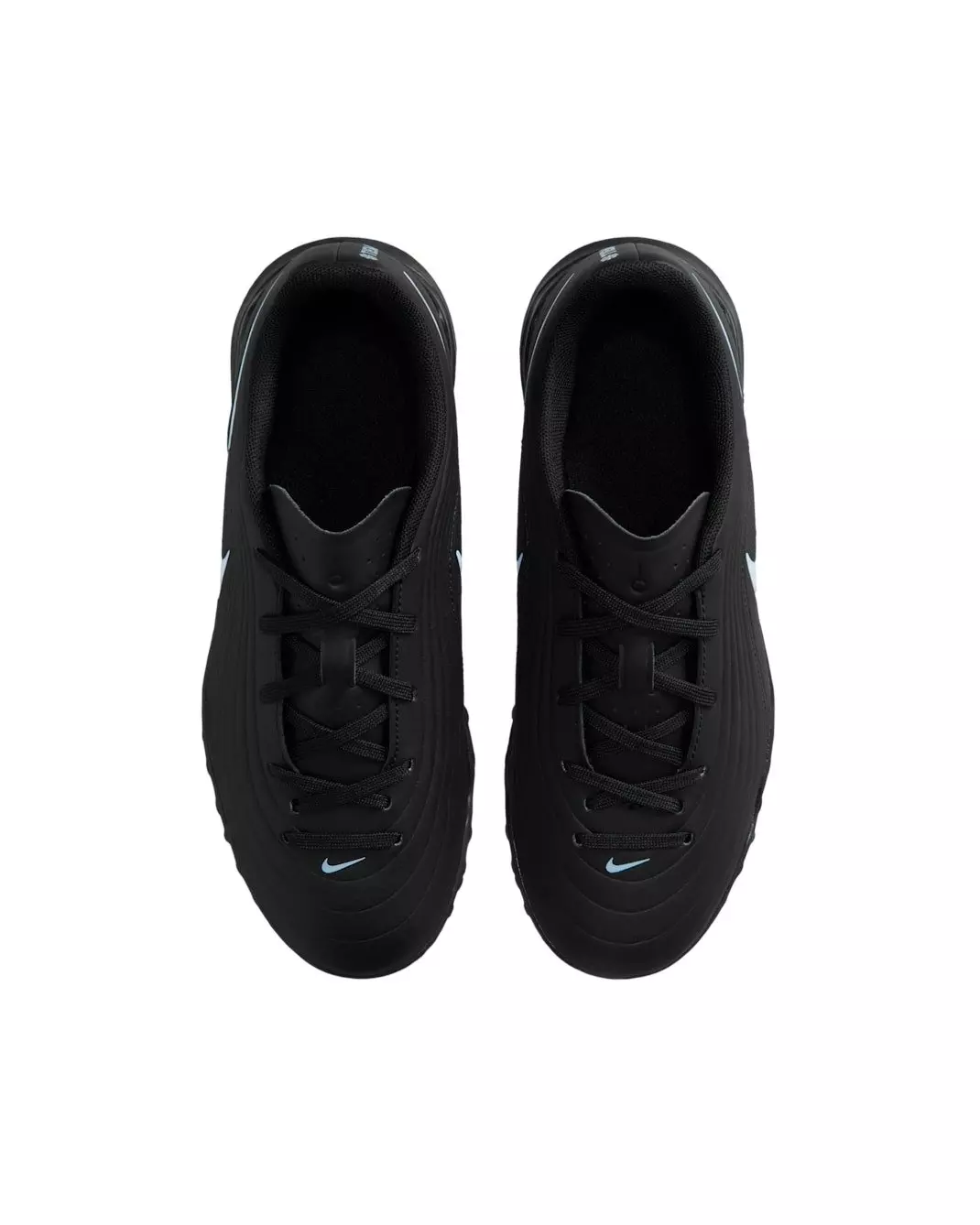 Nike Jr. Tiempo Maestro Club "Black/Ice Blue" Grade School Kids' Turf Low-Top Soccer Cleat - BLACK/BLUE