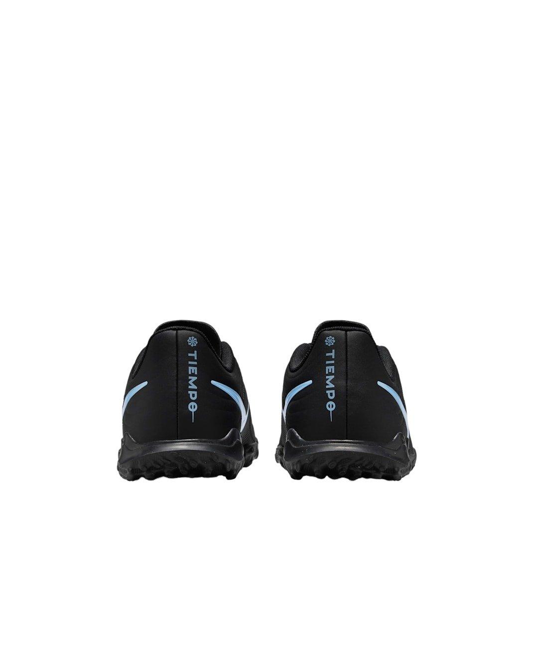Nike Jr. Tiempo Maestro Club "Black/Ice Blue" Grade School Kids' Turf Low-Top Soccer Cleat - BLACK/BLUE Thumbnail View 5