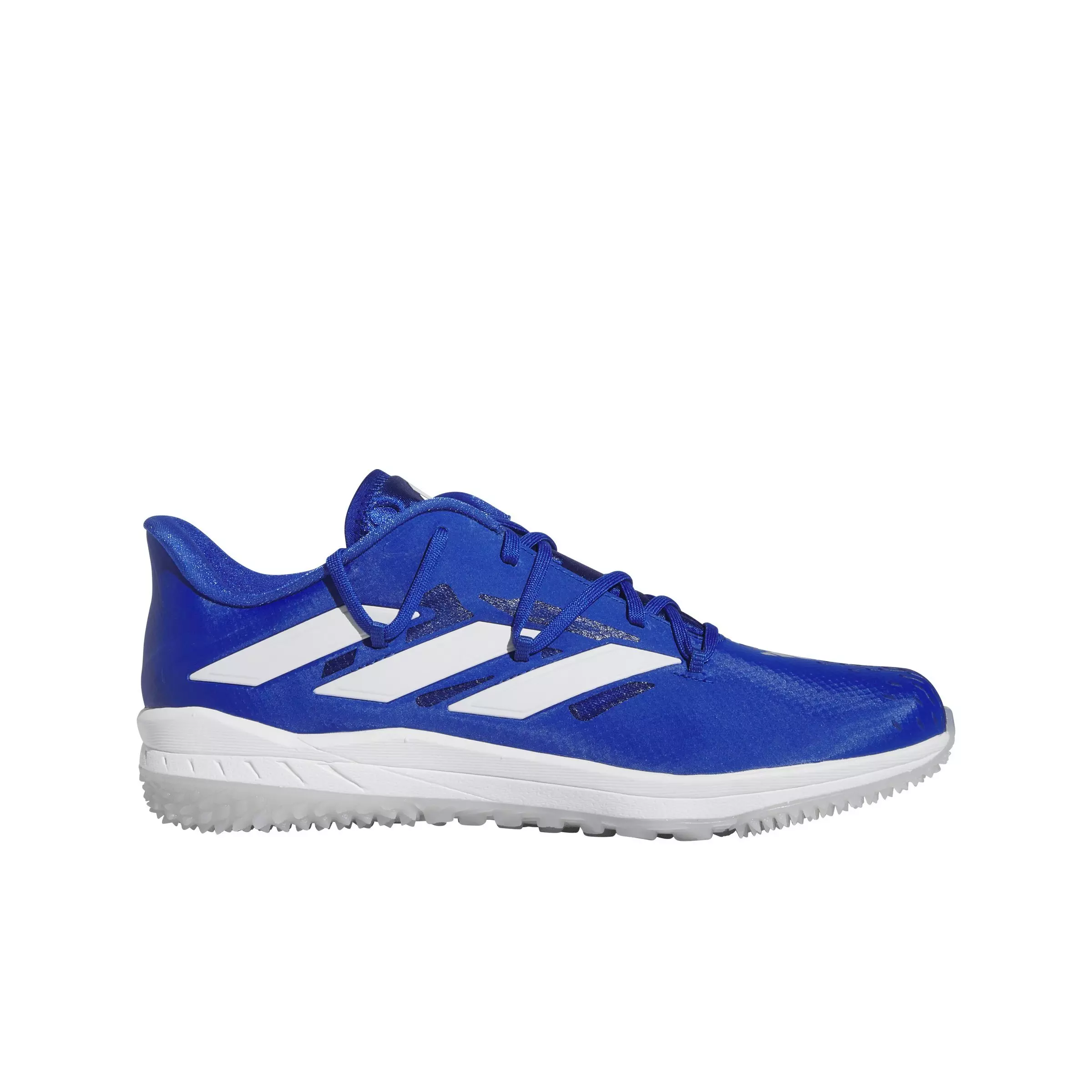 adidas adizero Afterburner 9 Turf "Team Royal Blue/Ftwr White/Silver Metallic" Men's Baseball Shoe - BLUE/WHITE/SILVER