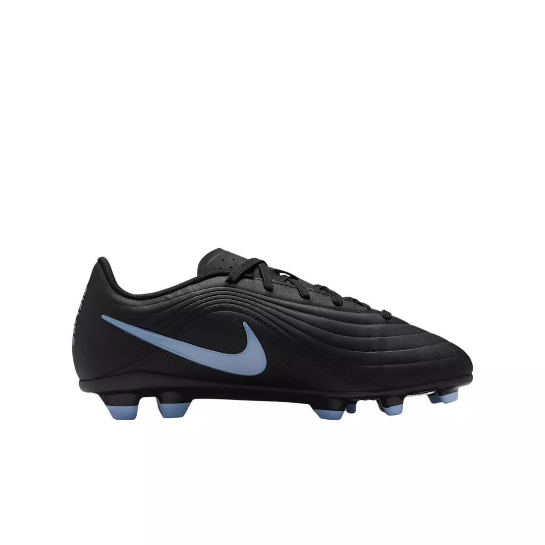 Nike Jr. Tiempo Maestro Club MG Low-Top "Black/Ice Blue" Grade School Kids' Soccer Cleat - BLACK/BLUE