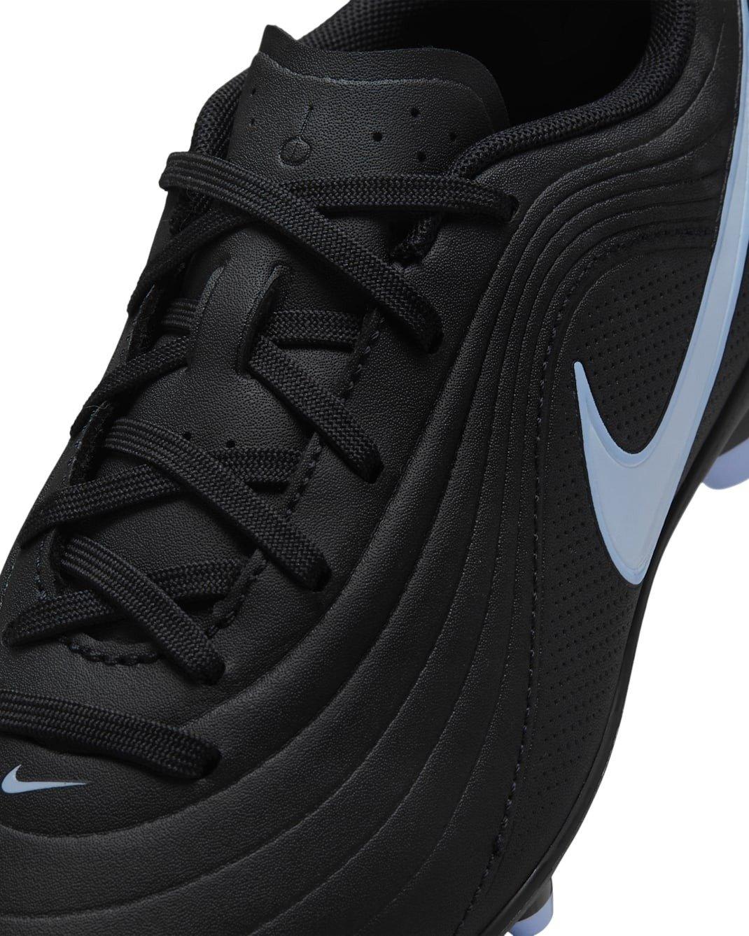 Nike Jr. Tiempo Maestro Club MG Low-Top "Black/Ice Blue" Grade School Kids' Soccer Cleat - BLACK/BLUE Thumbnail View 6