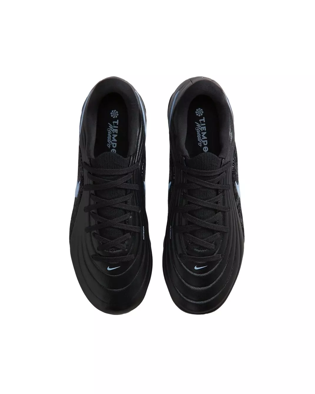 Nike Jr. Tiempo Maestro Academy MG Low-Top "Black/Ice Blue" Grade School Kids' Soccer Cleat - BLACK/BLUE