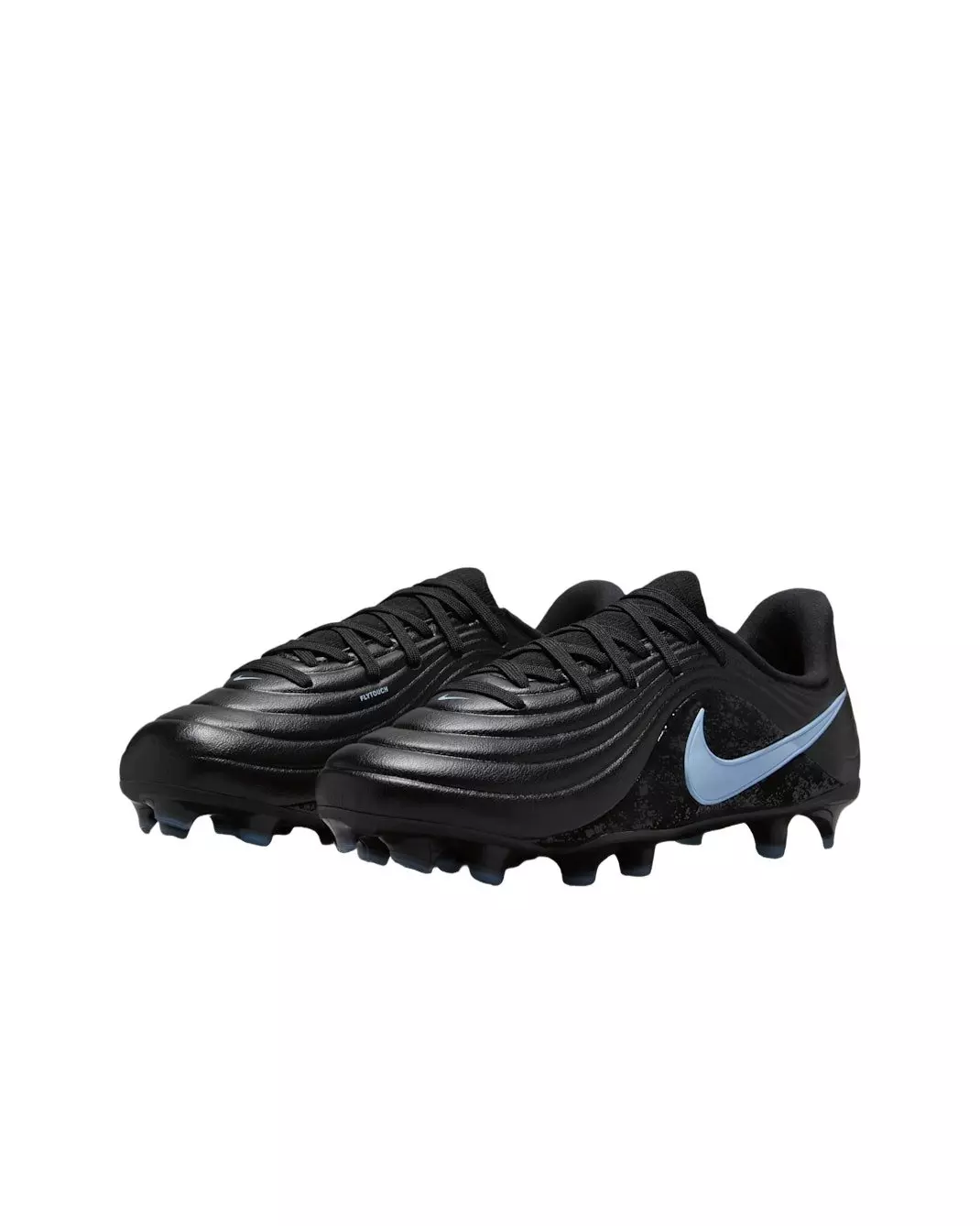 Nike Jr. Tiempo Maestro Academy MG Low-Top "Black/Ice Blue" Grade School Kids' Soccer Cleat - BLACK/BLUE