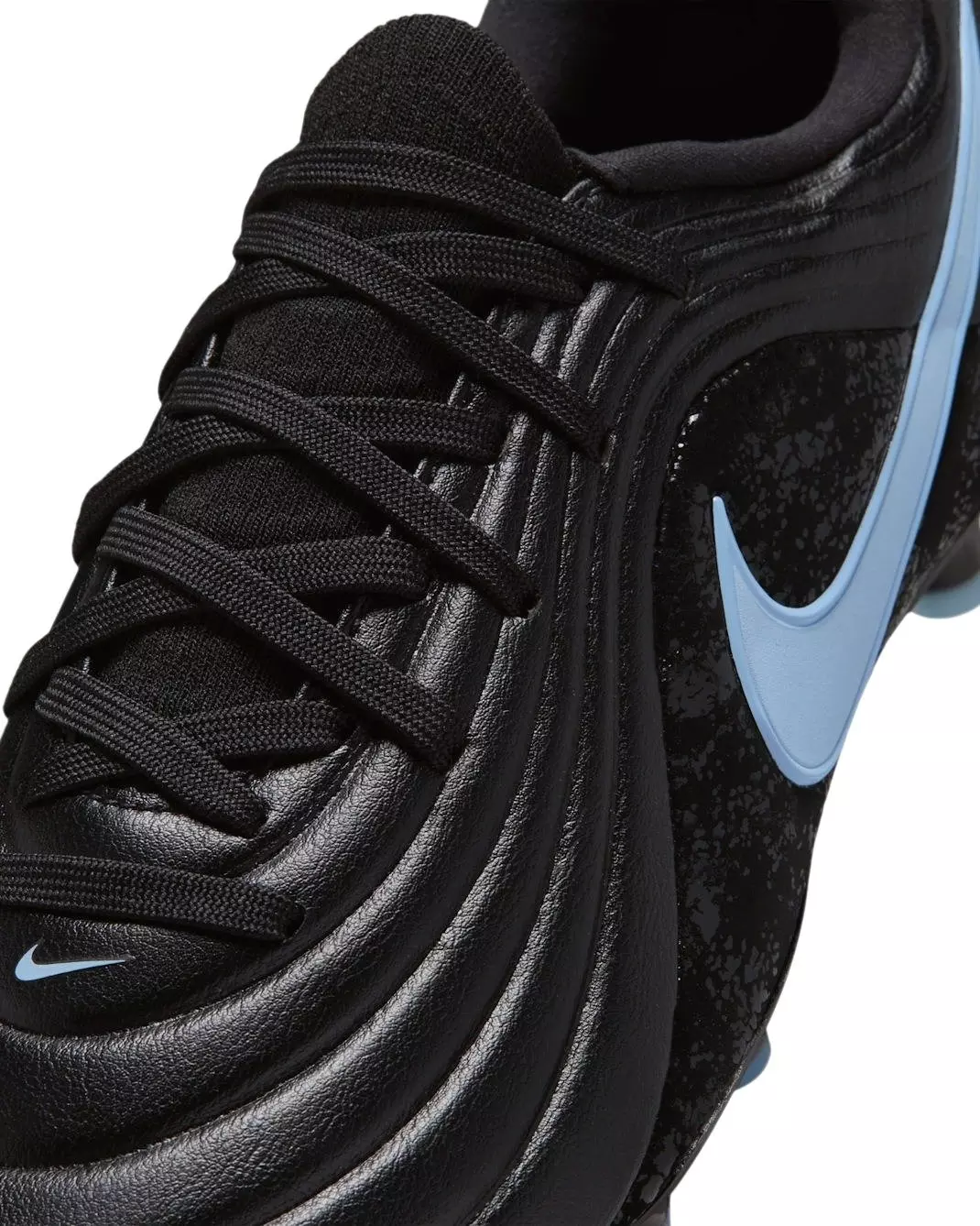 Nike Jr. Tiempo Maestro Academy MG Low-Top "Black/Ice Blue" Grade School Kids' Soccer Cleat - BLACK/BLUE