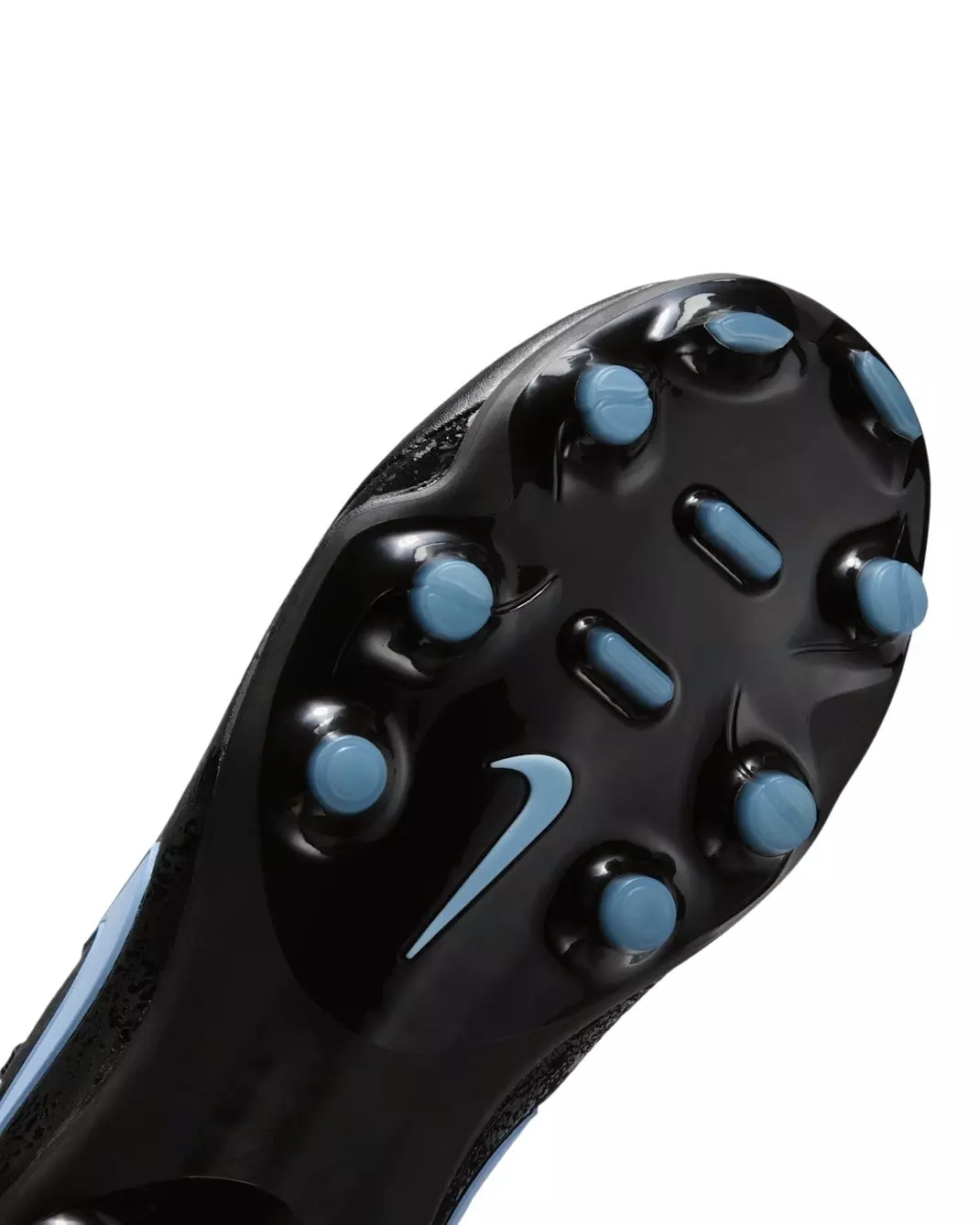 Nike Jr. Tiempo Maestro Academy MG Low-Top "Black/Ice Blue" Grade School Kids' Soccer Cleat - BLACK/BLUE