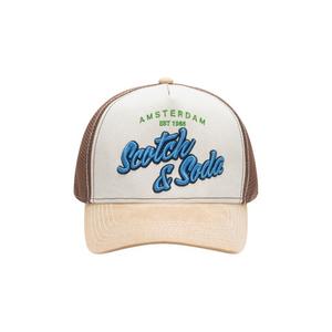 Scotch & Soda Altos Adjustable Trucker Hat - Beige