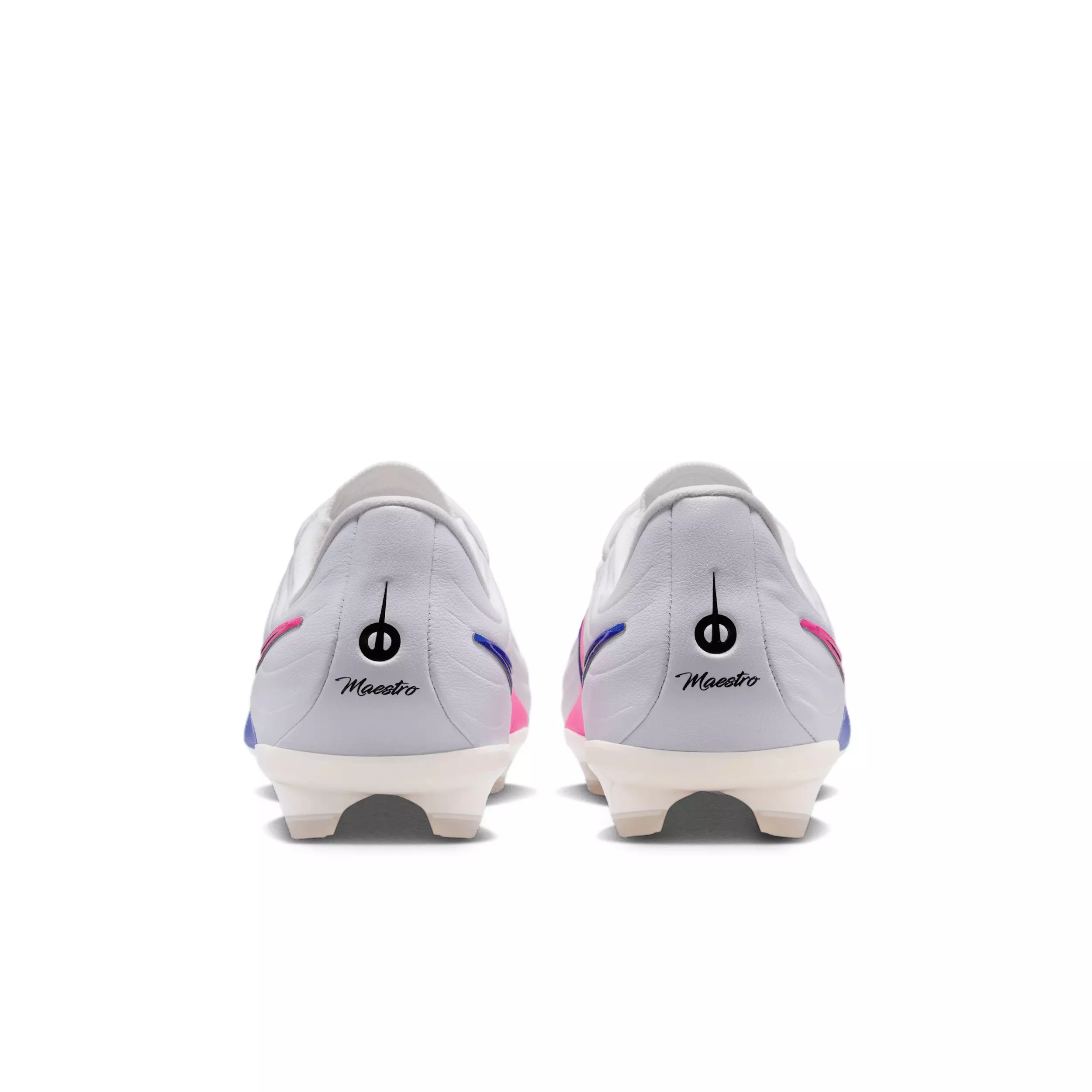 Nike Tiempo Maestro Academy "White/Racer Blue/Pink Blast/Black" Grade School Kids' Soccer Cleat - WHITE/BLUE/PINK/BLACK