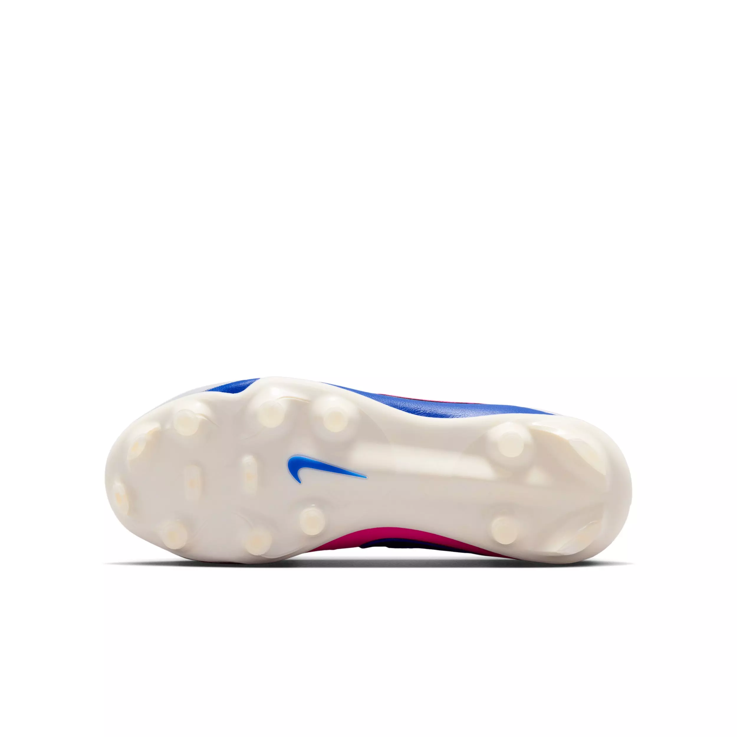 Nike Tiempo Maestro Academy "White/Racer Blue/Pink Blast/Black" Grade School Kids' Soccer Cleat - WHITE/BLUE/PINK/BLACK