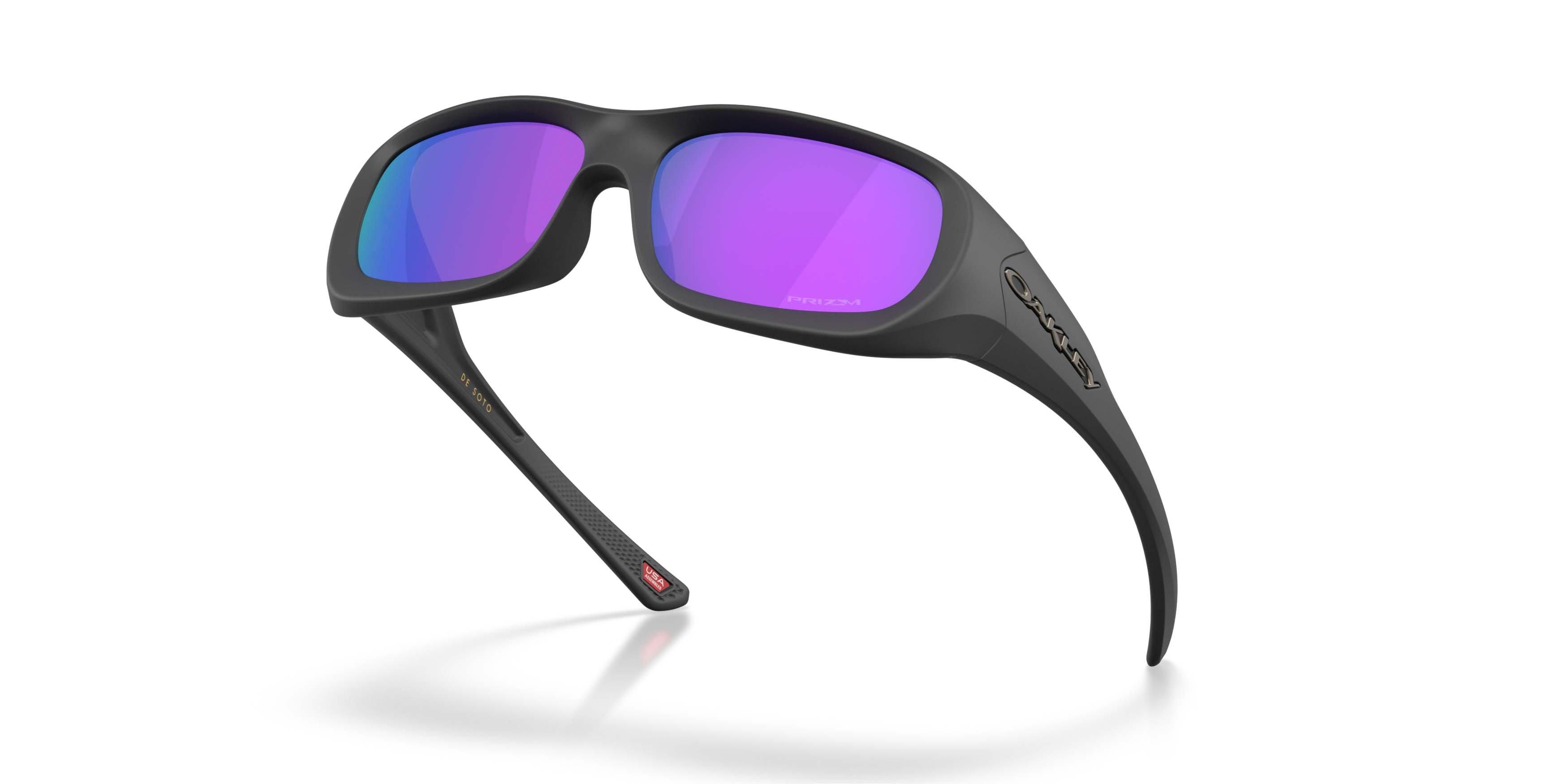 Oakley De Soto Prizm Violet Sunglasses - Black Suede - BLACK/PURPLE