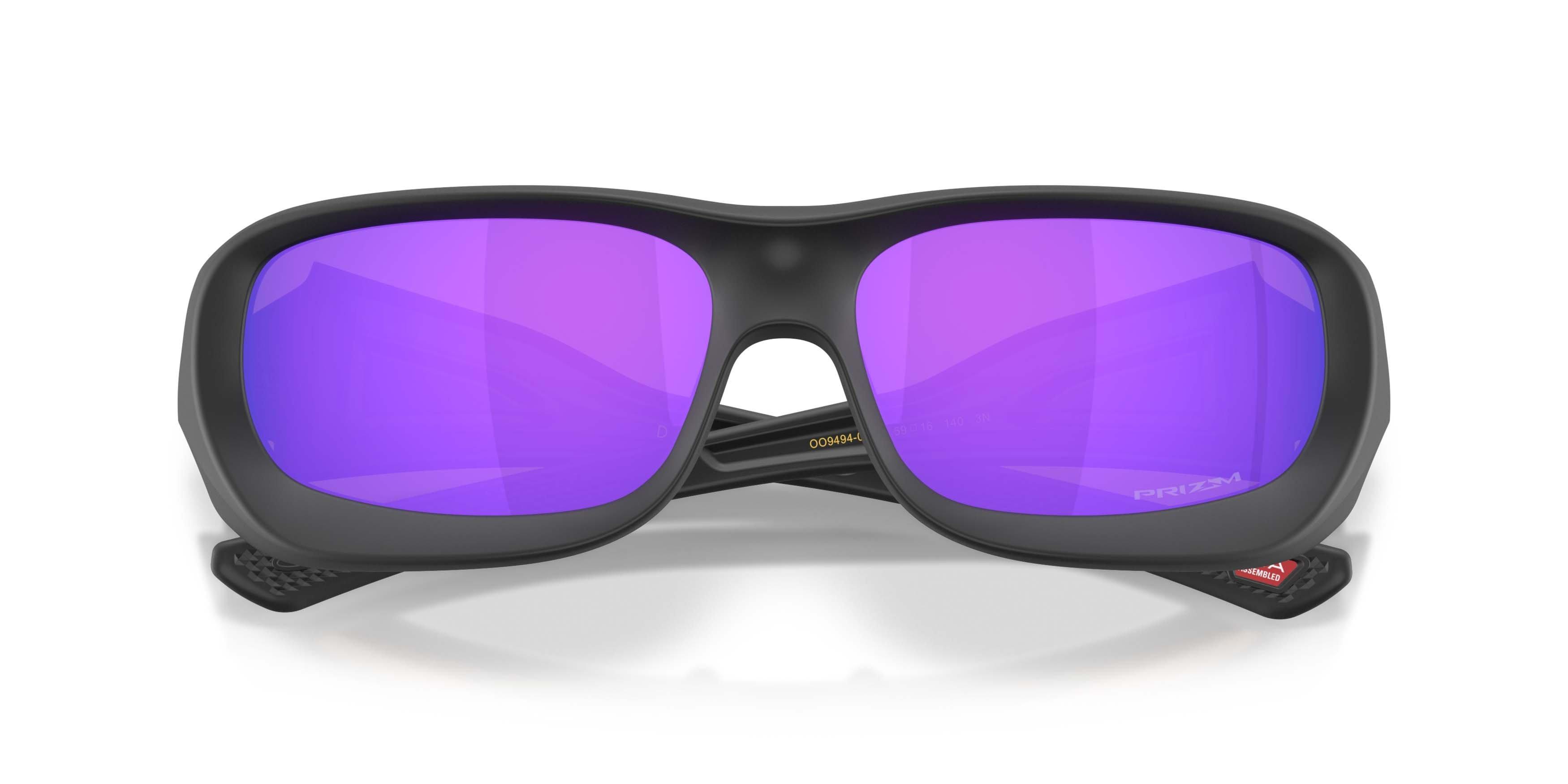 Oakley De Soto Prizm Violet Sunglasses - Black Suede - BLACK/PURPLE