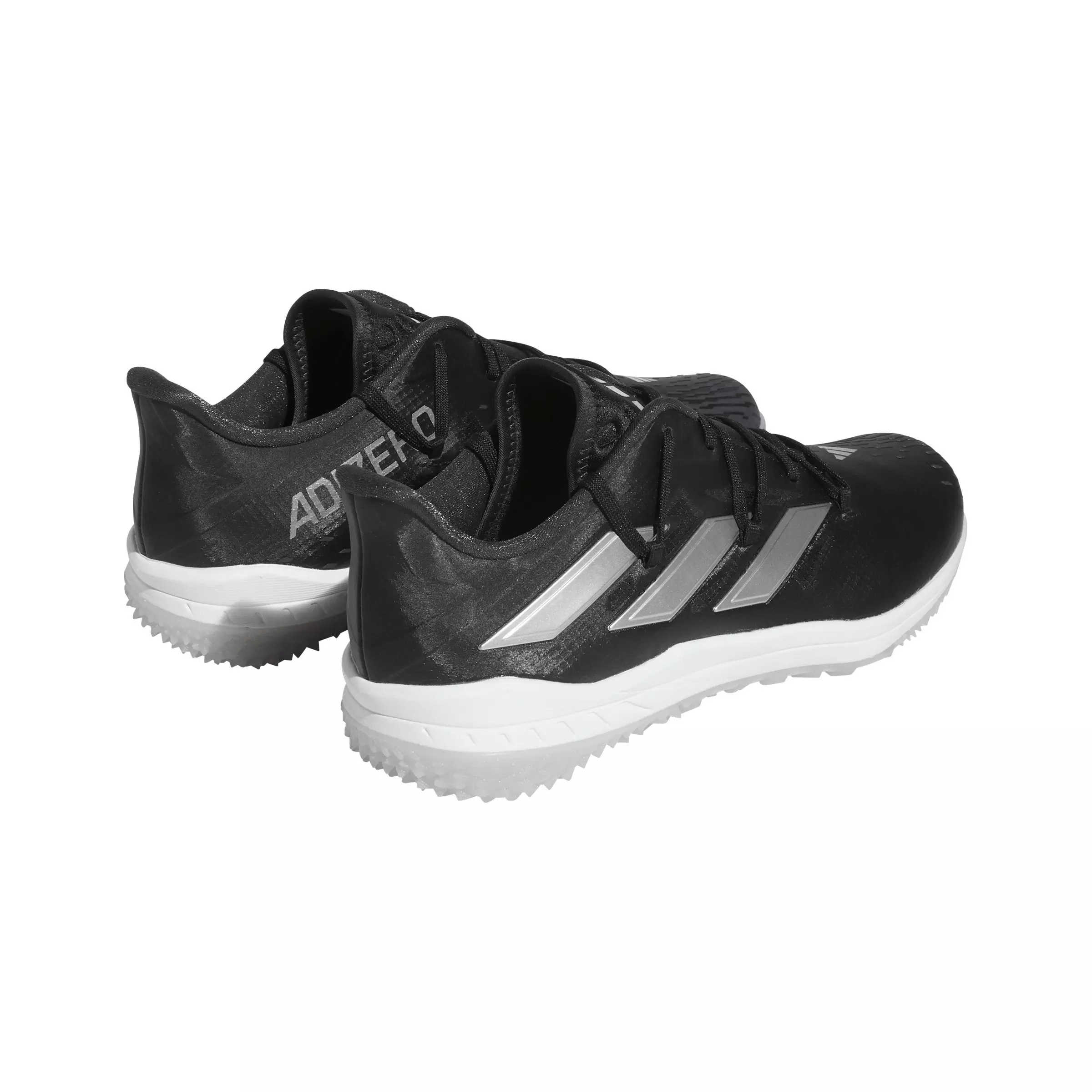adidas adizero Afterburner 9 Turf "Core Black/Silver Metallic/Carbon" Men's Baseball Shoe - BLACK/SILVER/CARBON