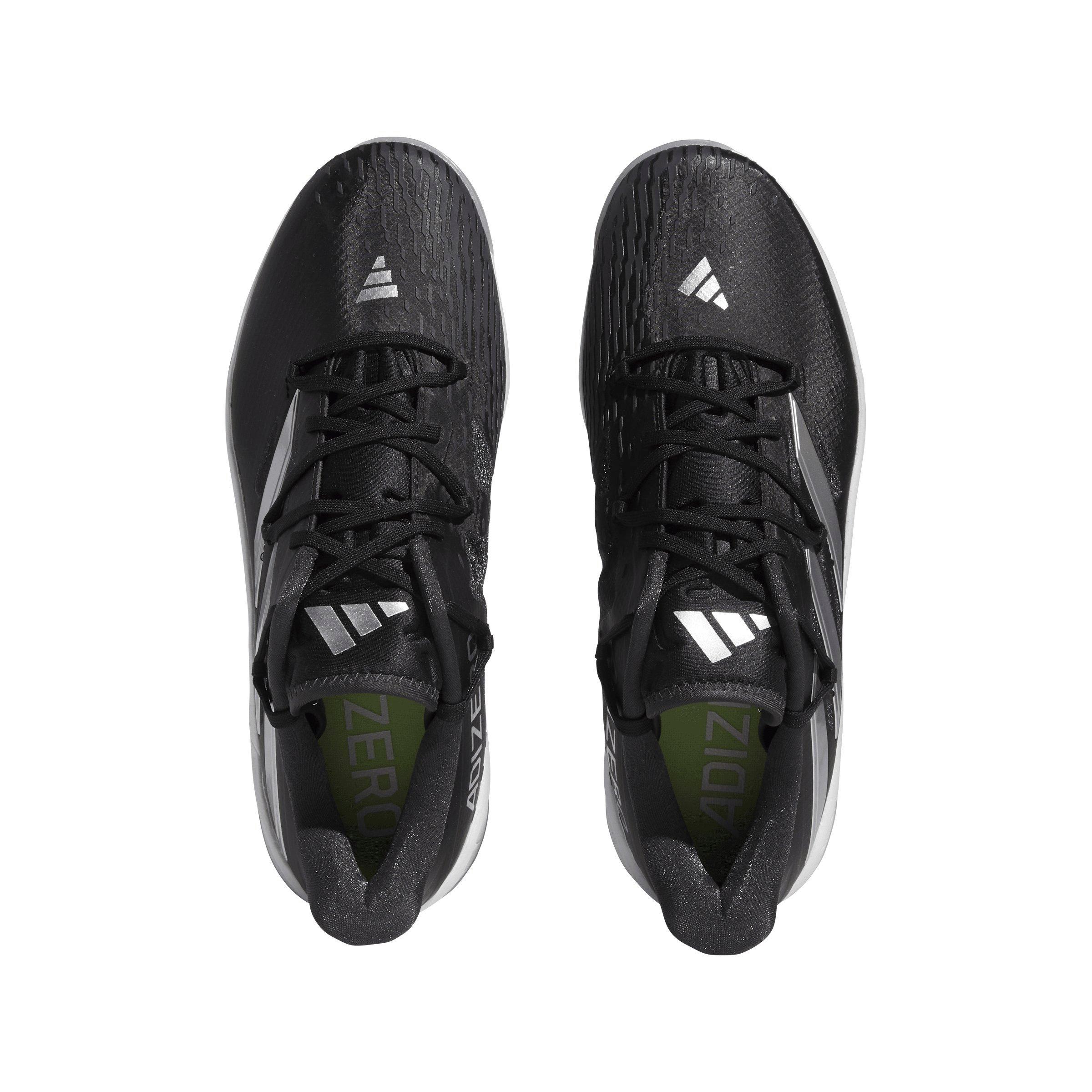 adidas adizero Afterburner 9 Turf "Core Black/Silver Metallic/Carbon" Men's Baseball Shoe - BLACK/SILVER/CARBON Thumbnail View 5