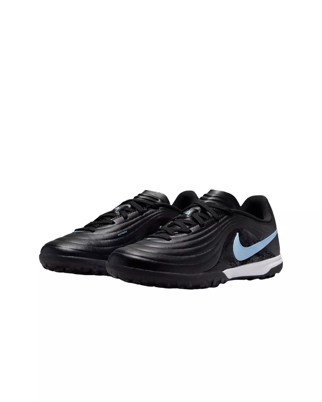 Nike Jr. Tiempo Maestro Academy Turf Low-Top "Black/Ice Blue" Grade School Kids' Soccer Cleat - BLACK/BLUE